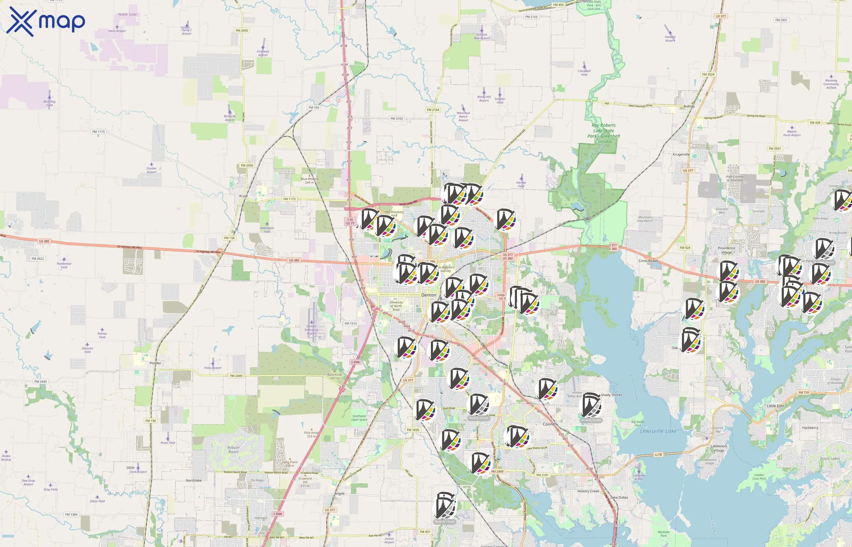 Denton Independent School District area coverage