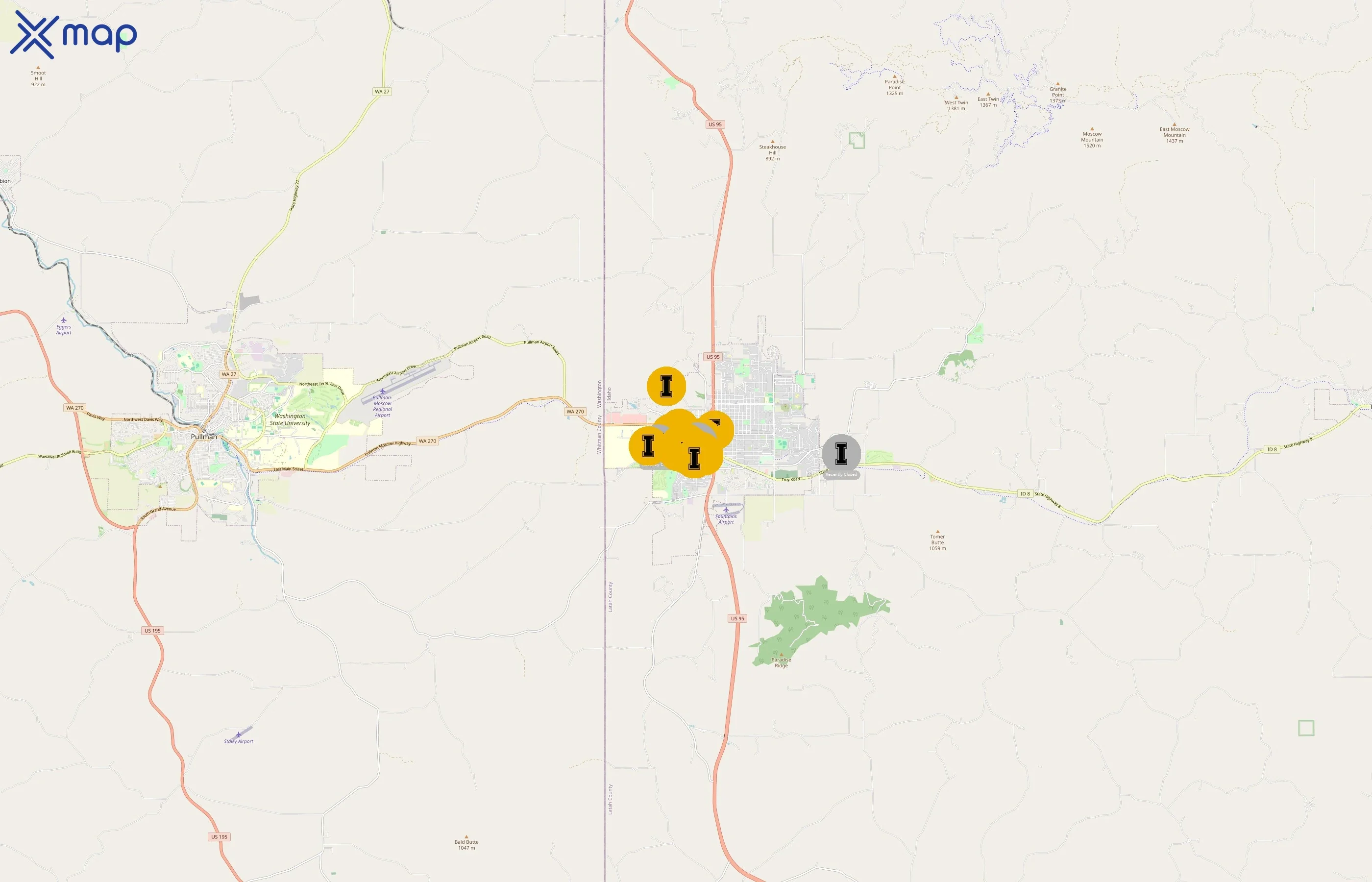 University of Idaho area coverage