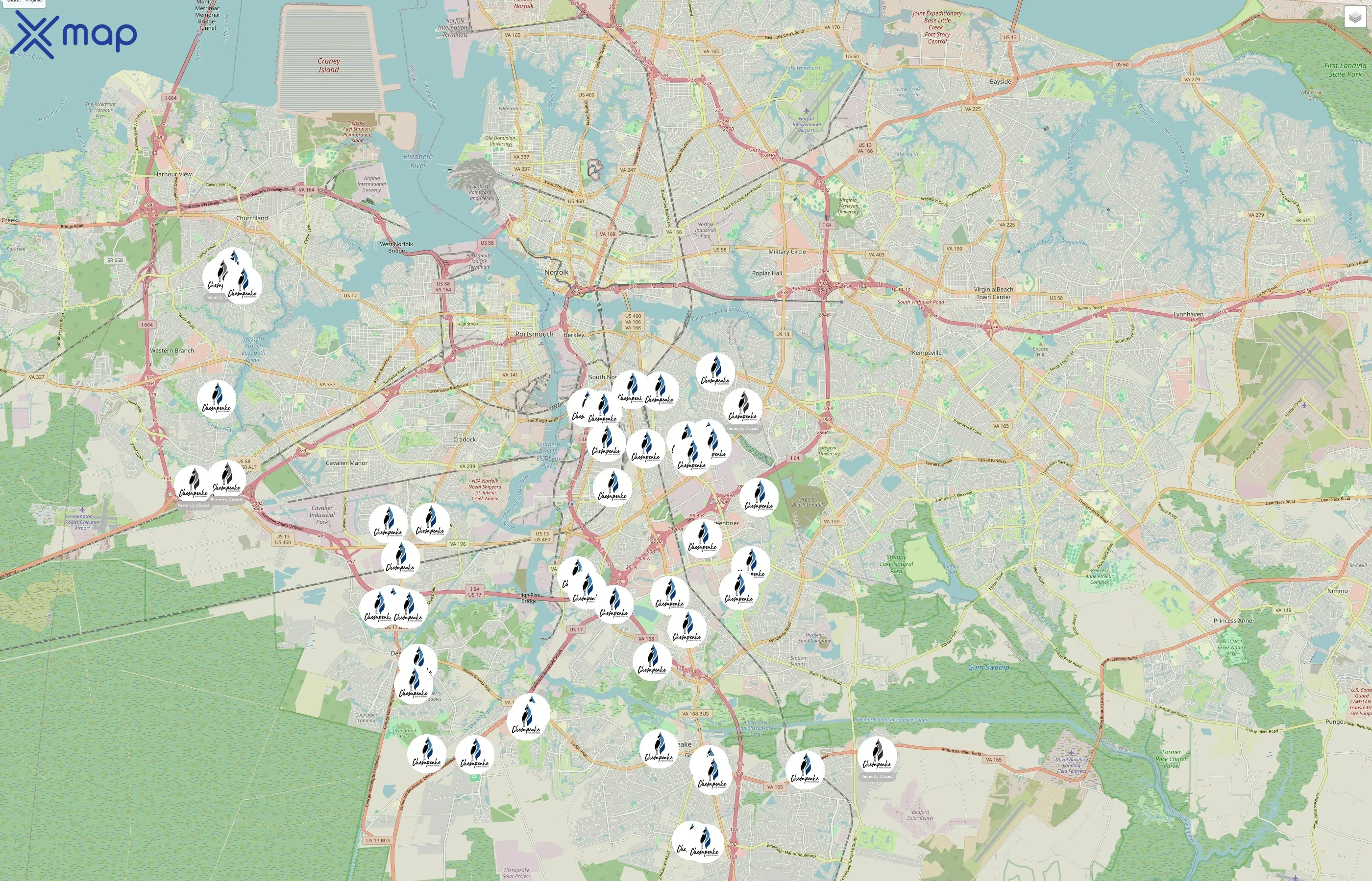 Chesapeake Public Schools traffic data