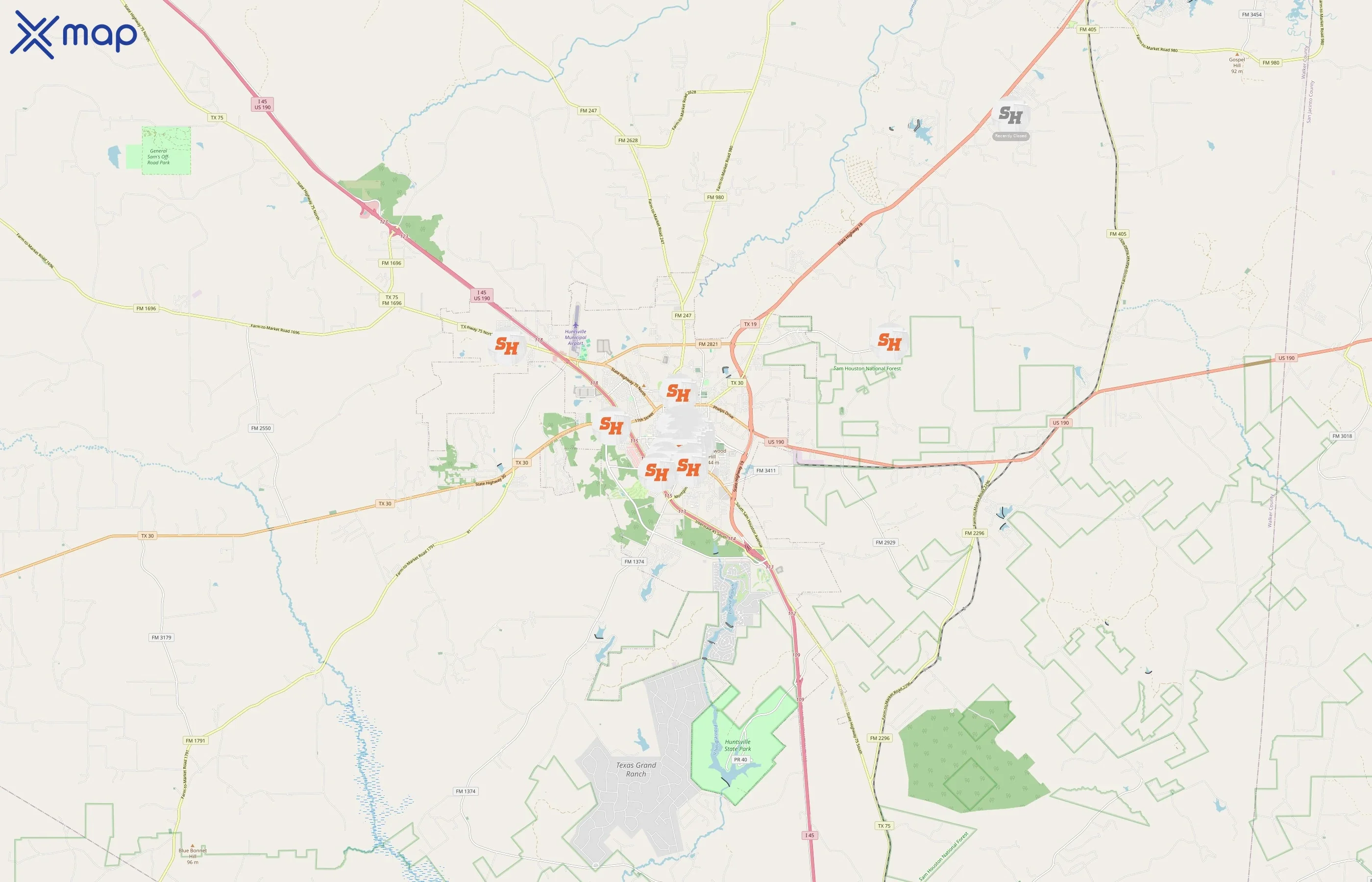 Sam Houston State University area coverage