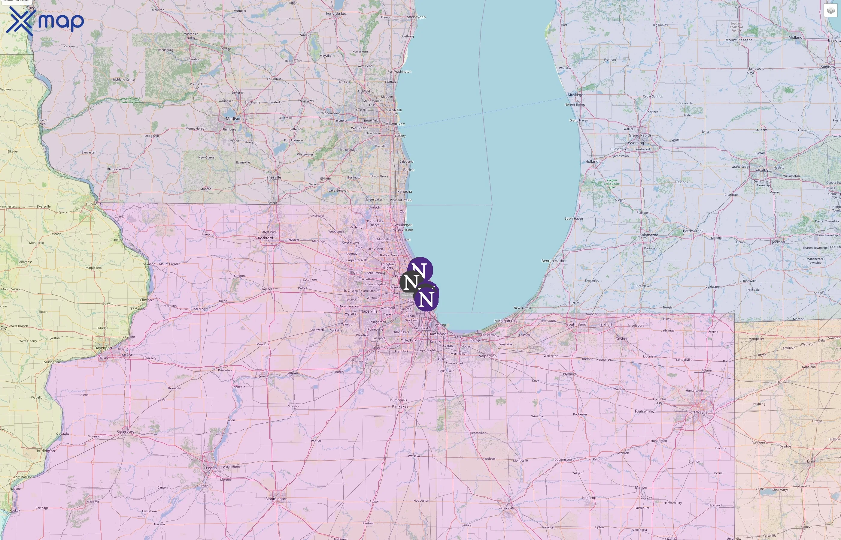 Northwestern University street hotspots