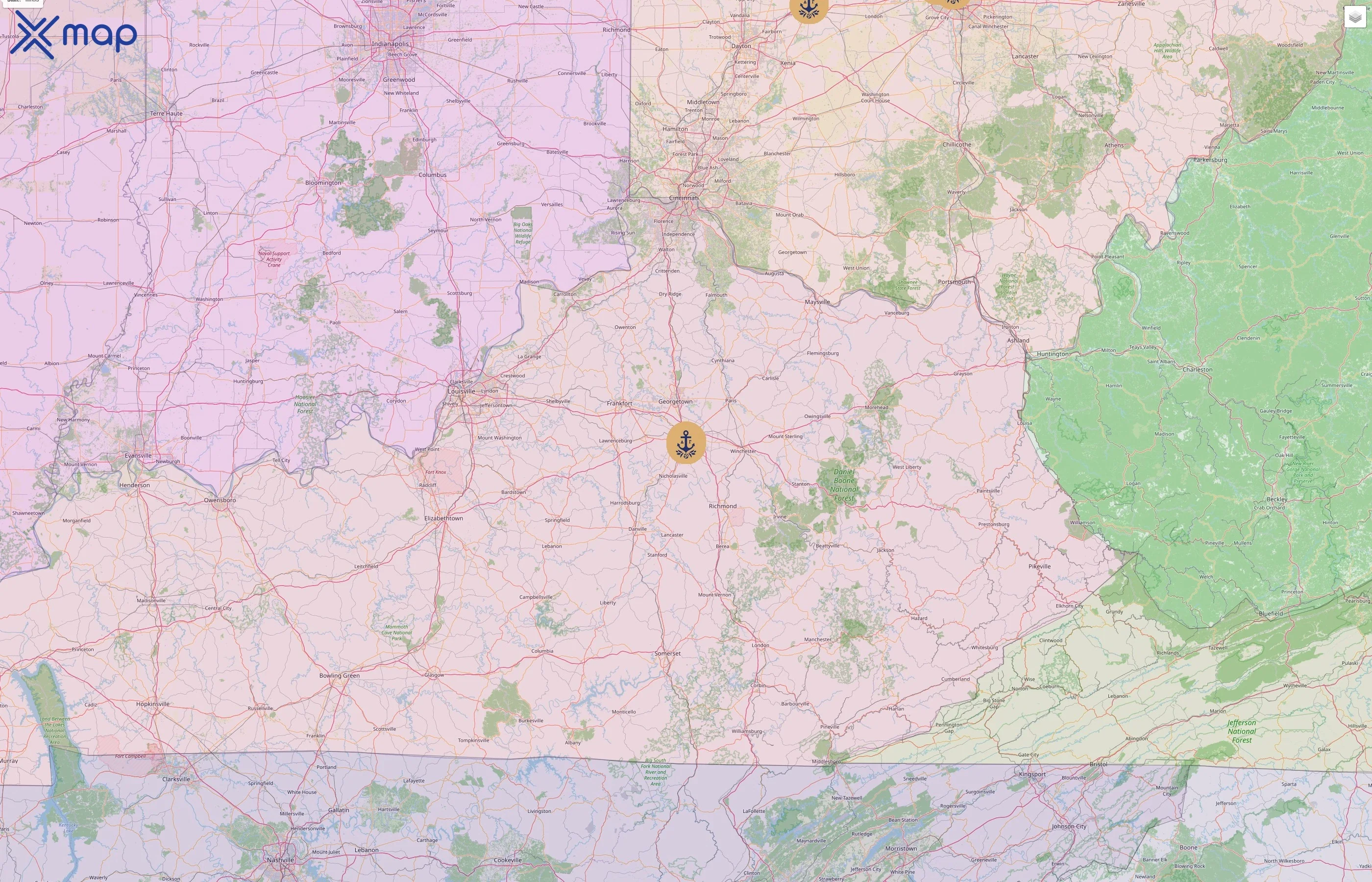 Delta Gamma street hotspots