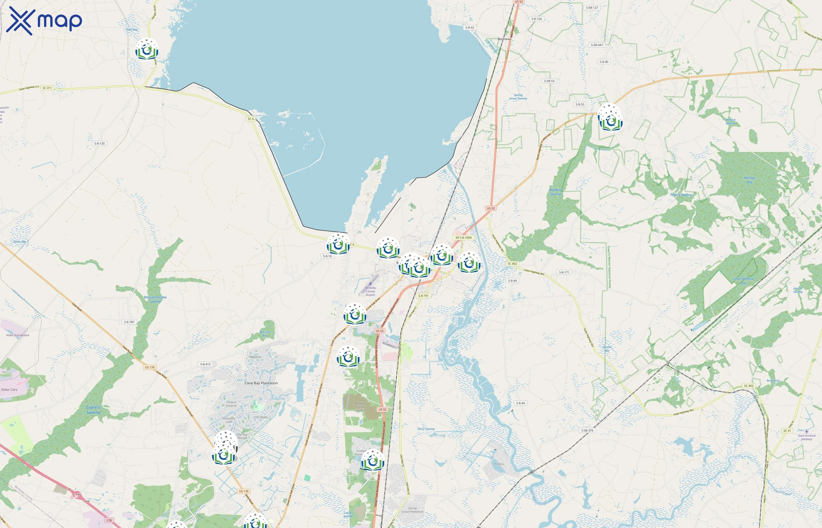Berkeley County School District area coverage