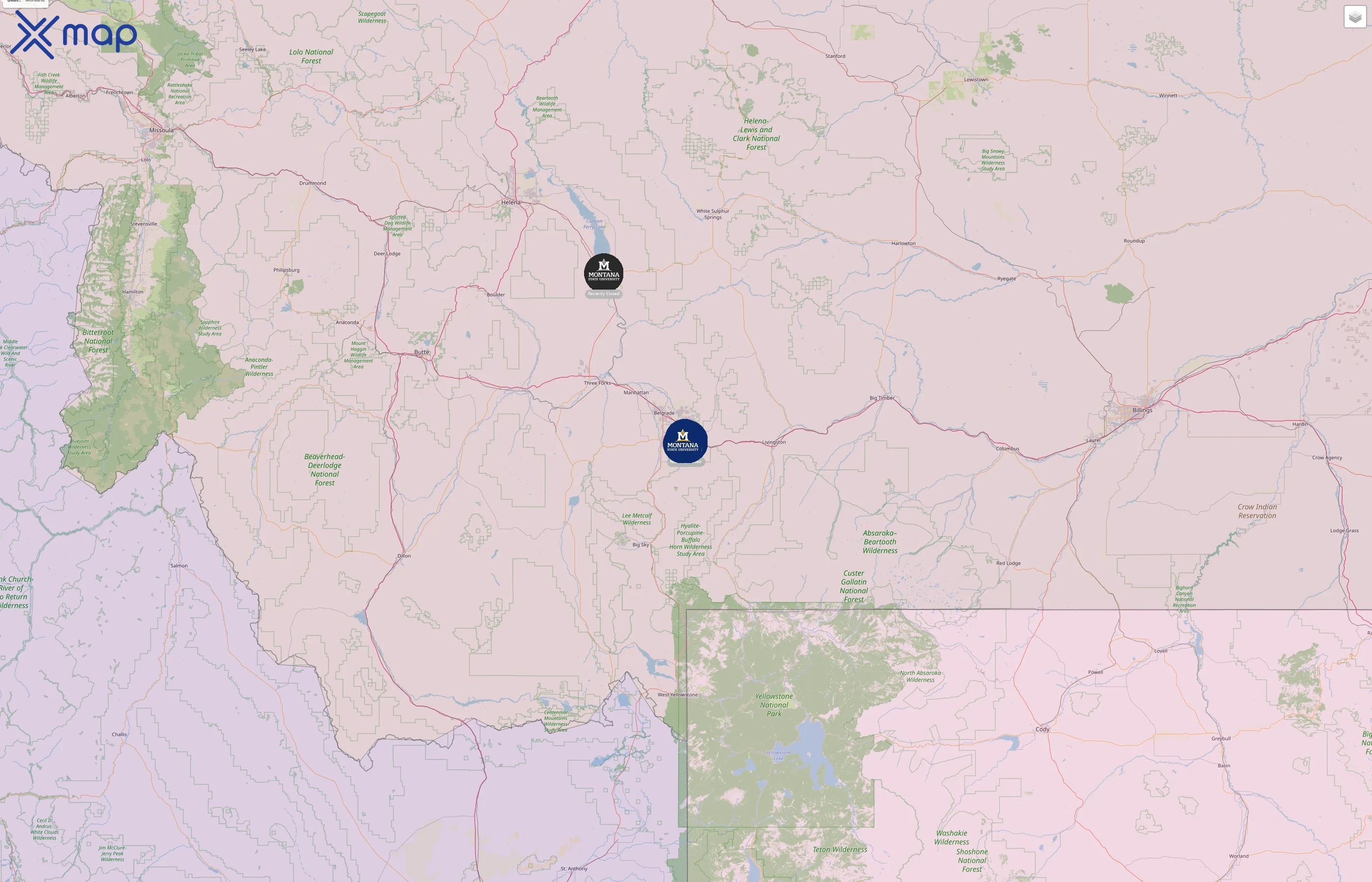 Montana State University street hotspots