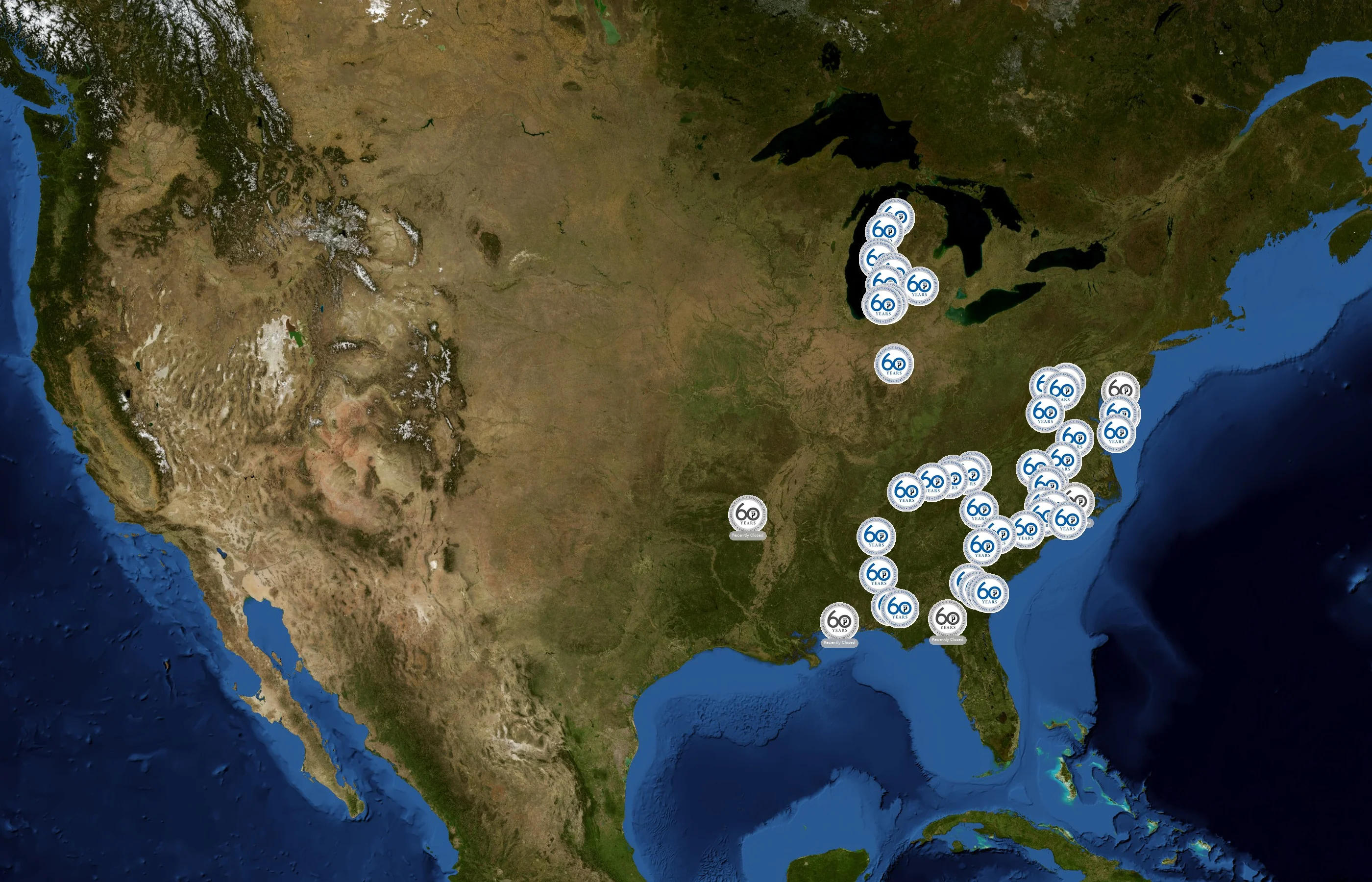 Telamon Corporation state distribution