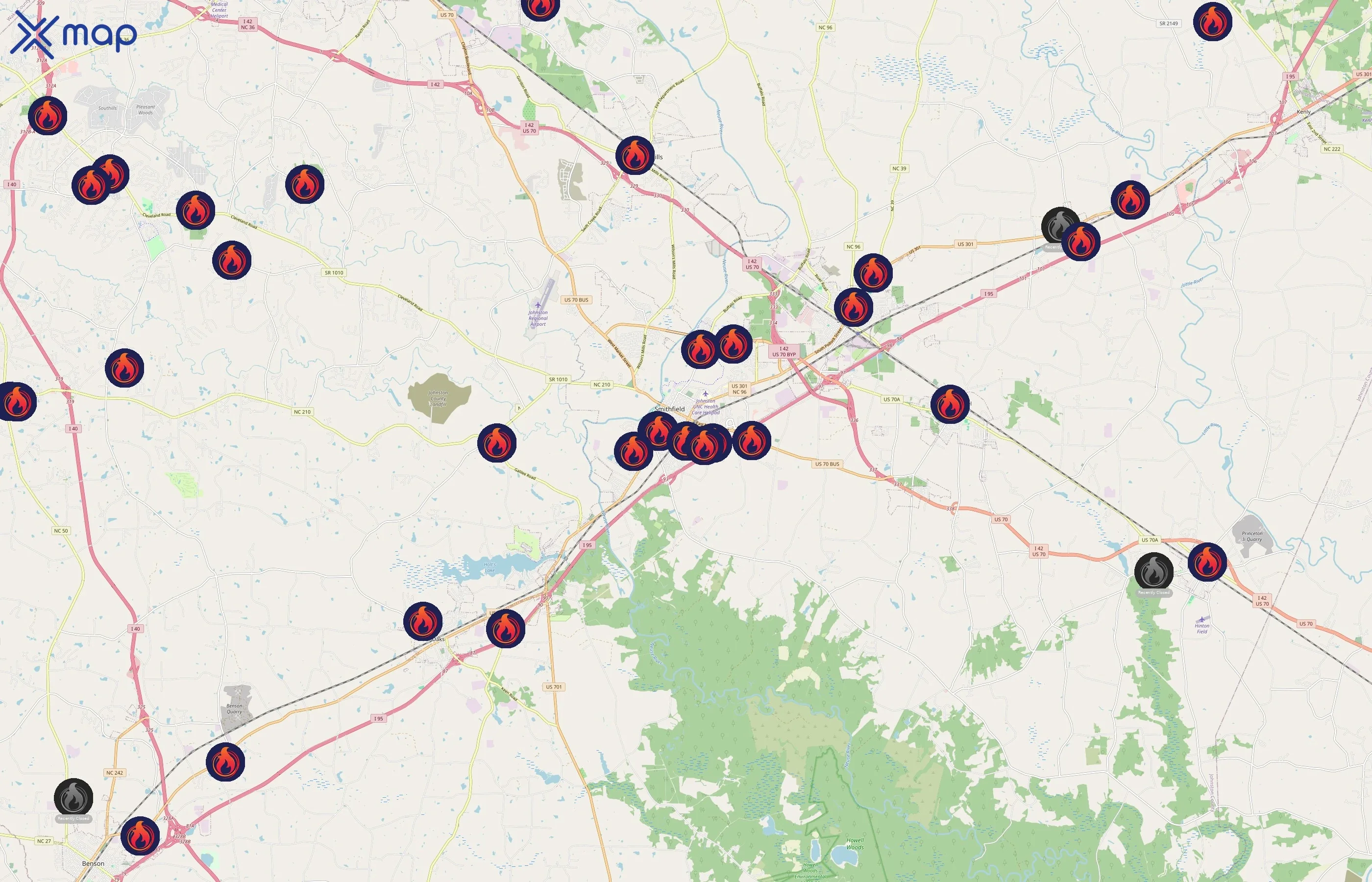 Johnston County Public Schools area coverage