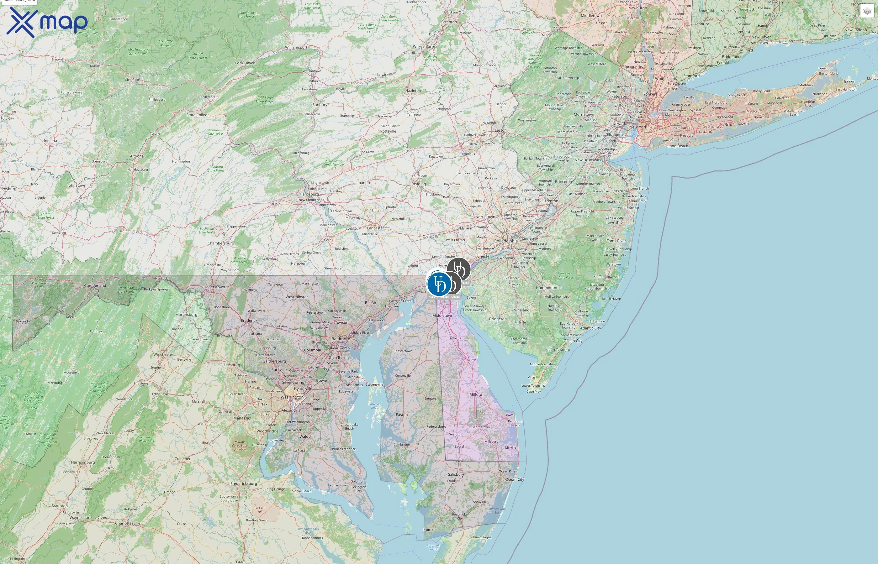 University of Delaware street hotspots