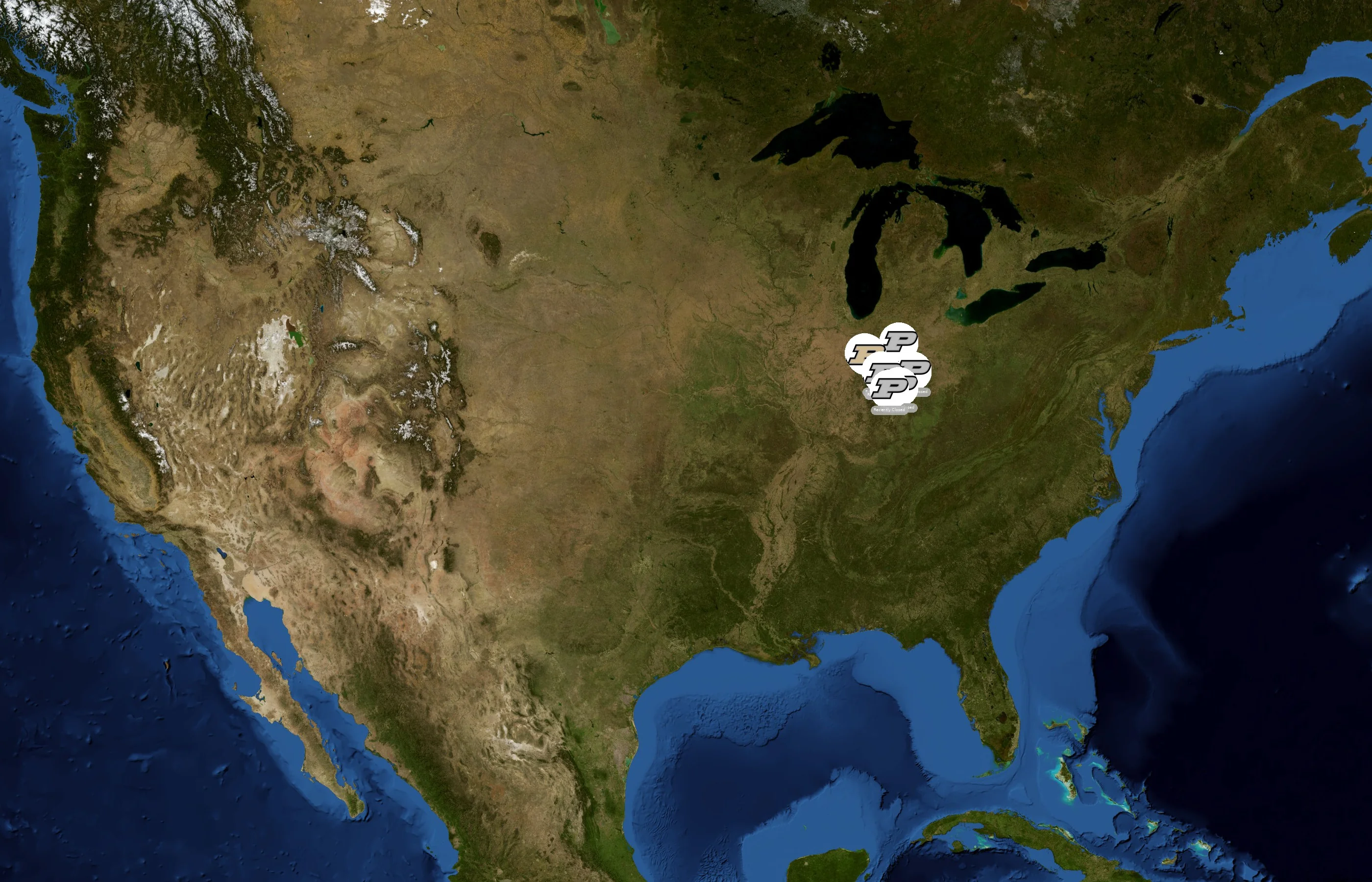 Purdue University state distribution