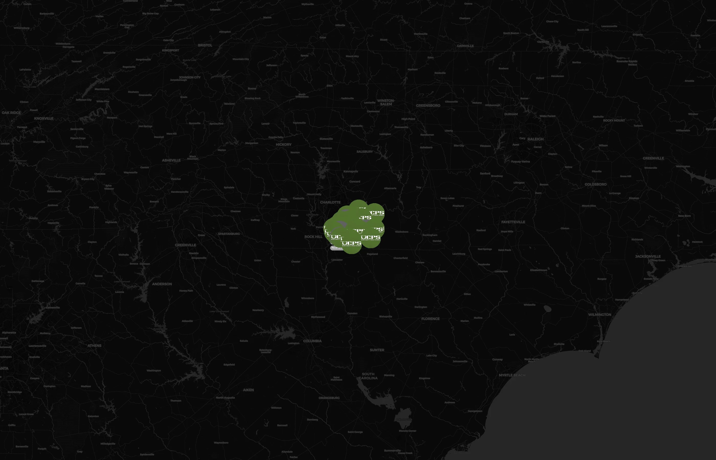Union County Public Schools city distribution