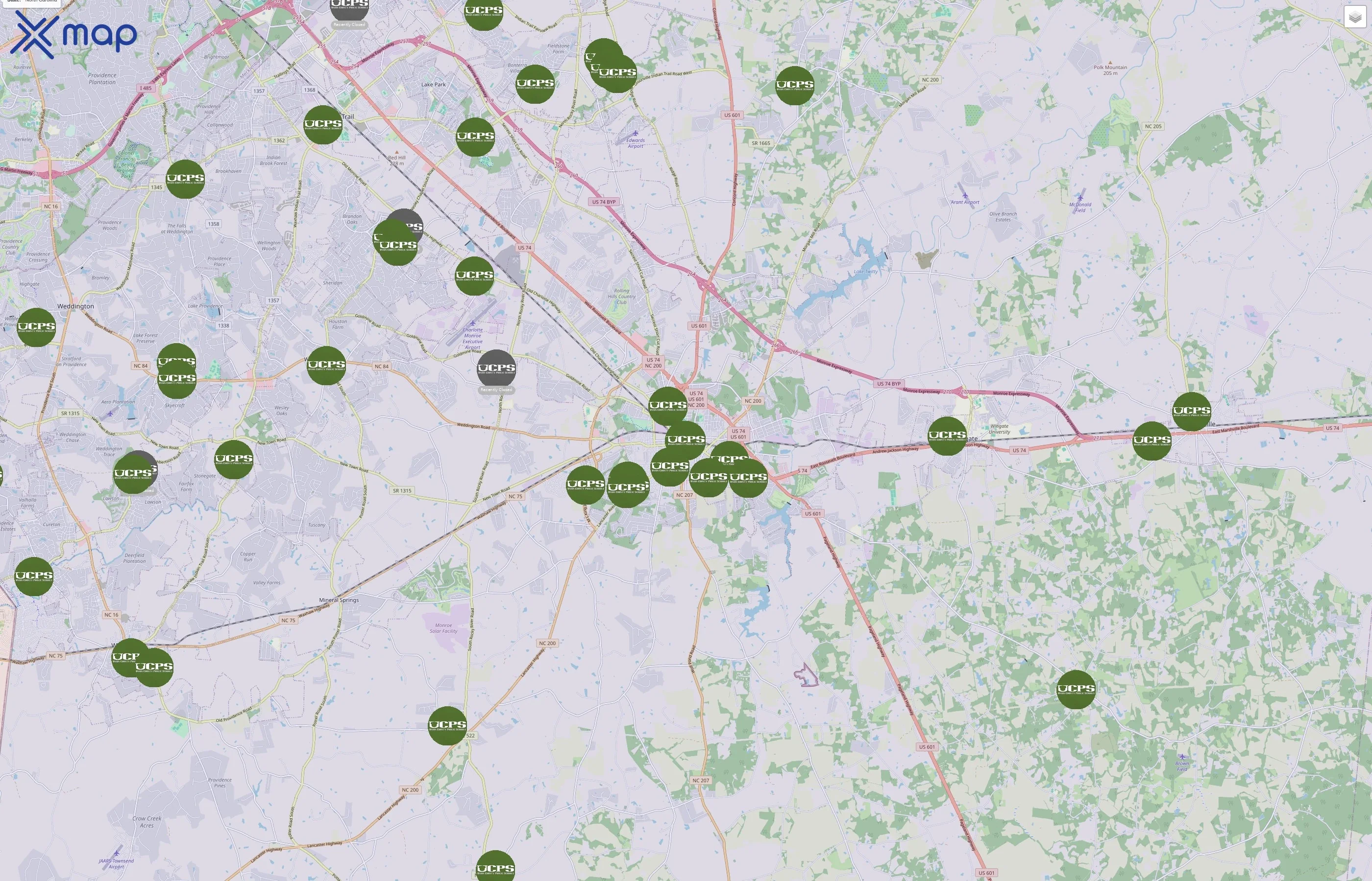 Union County Public Schools traffic data