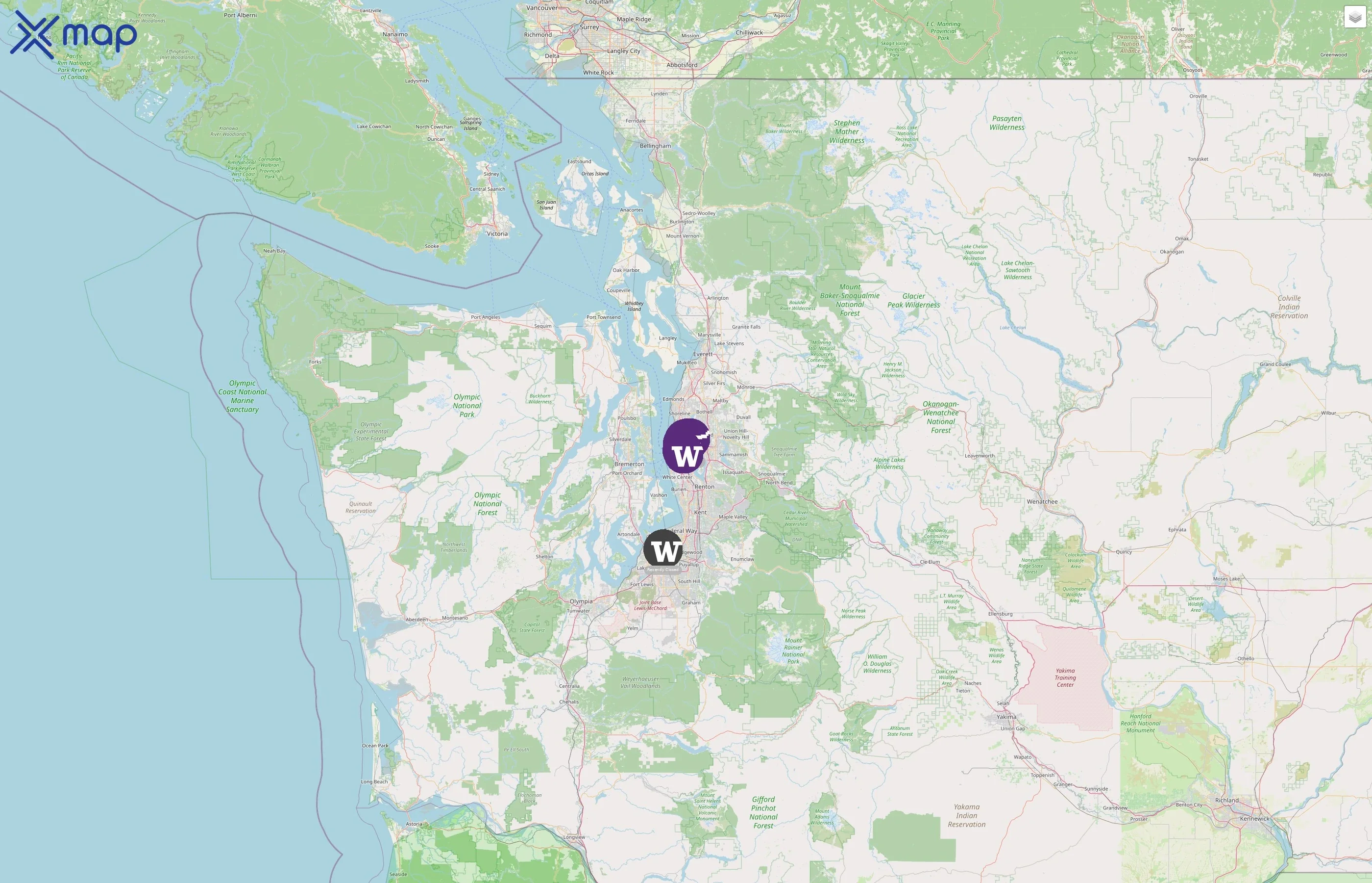 University of Washington street hotspots