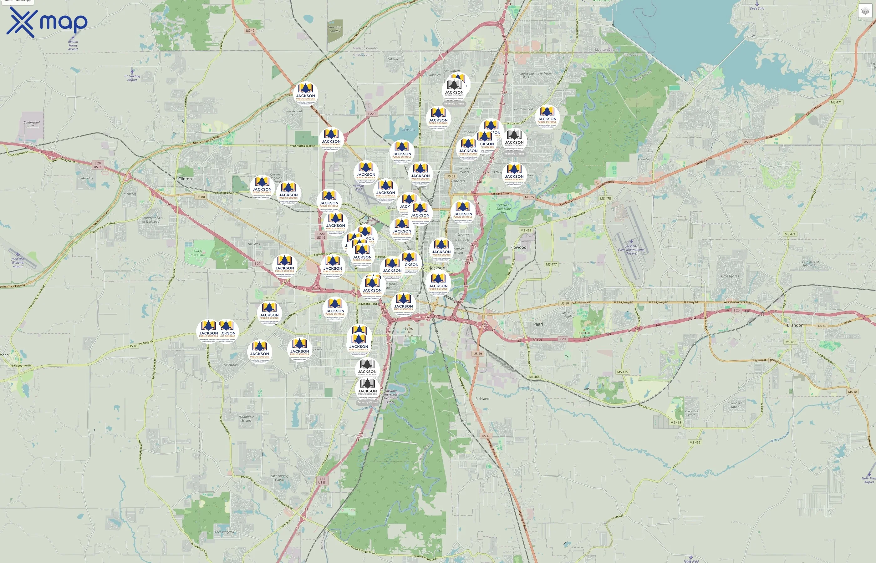 Jackson Public School District traffic data