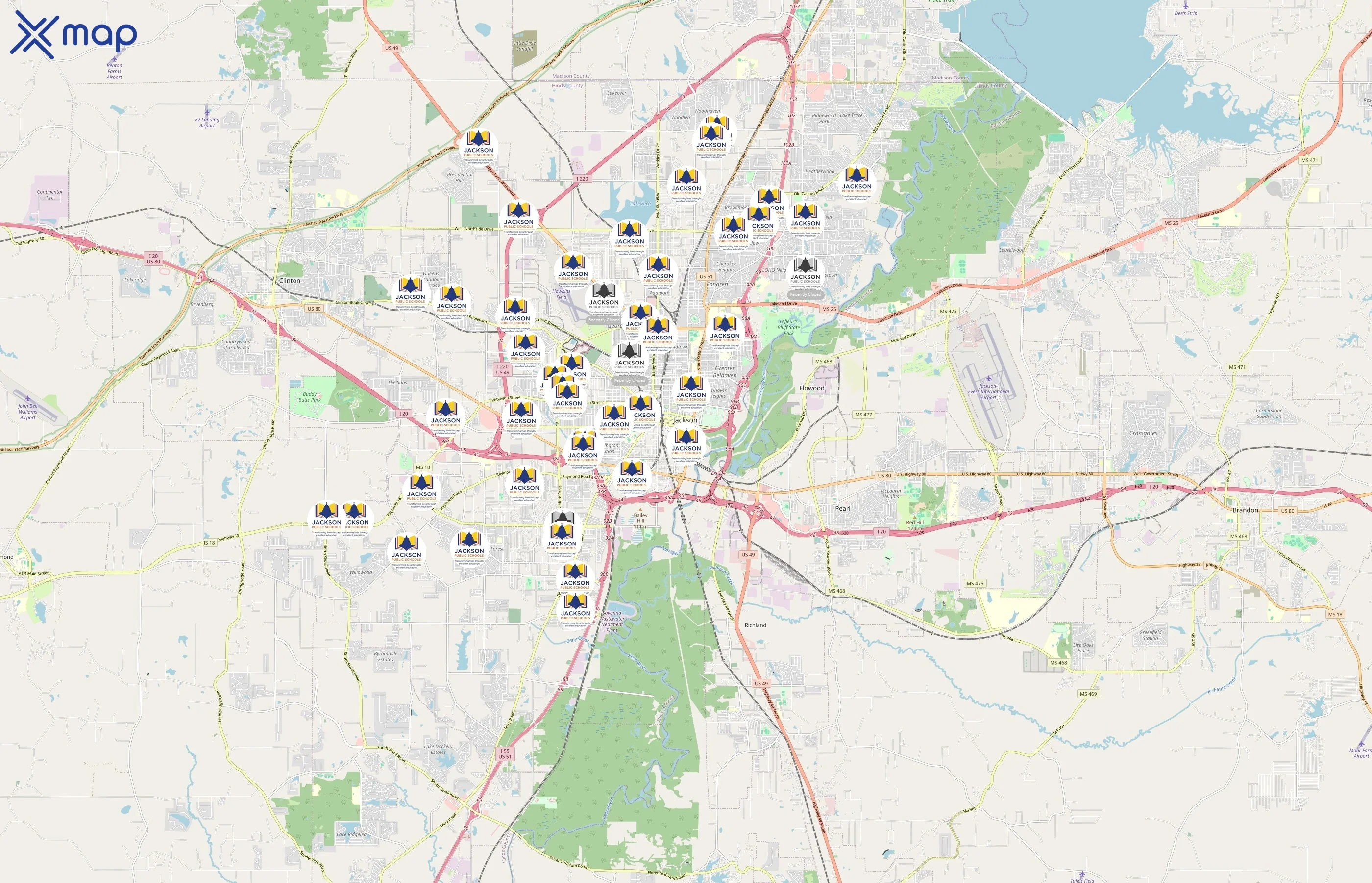 Jackson Public School District area coverage