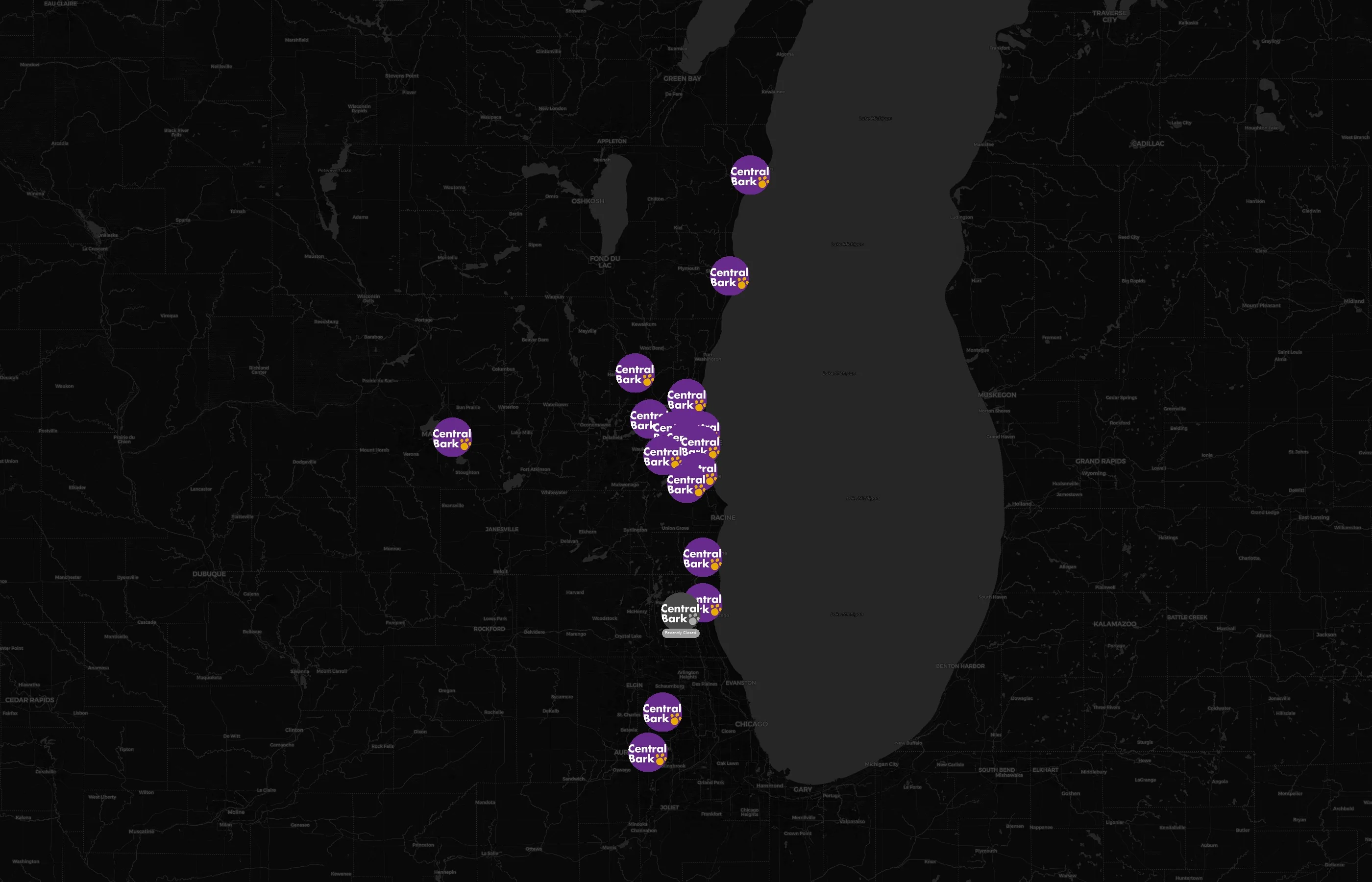 Central Bark city distribution