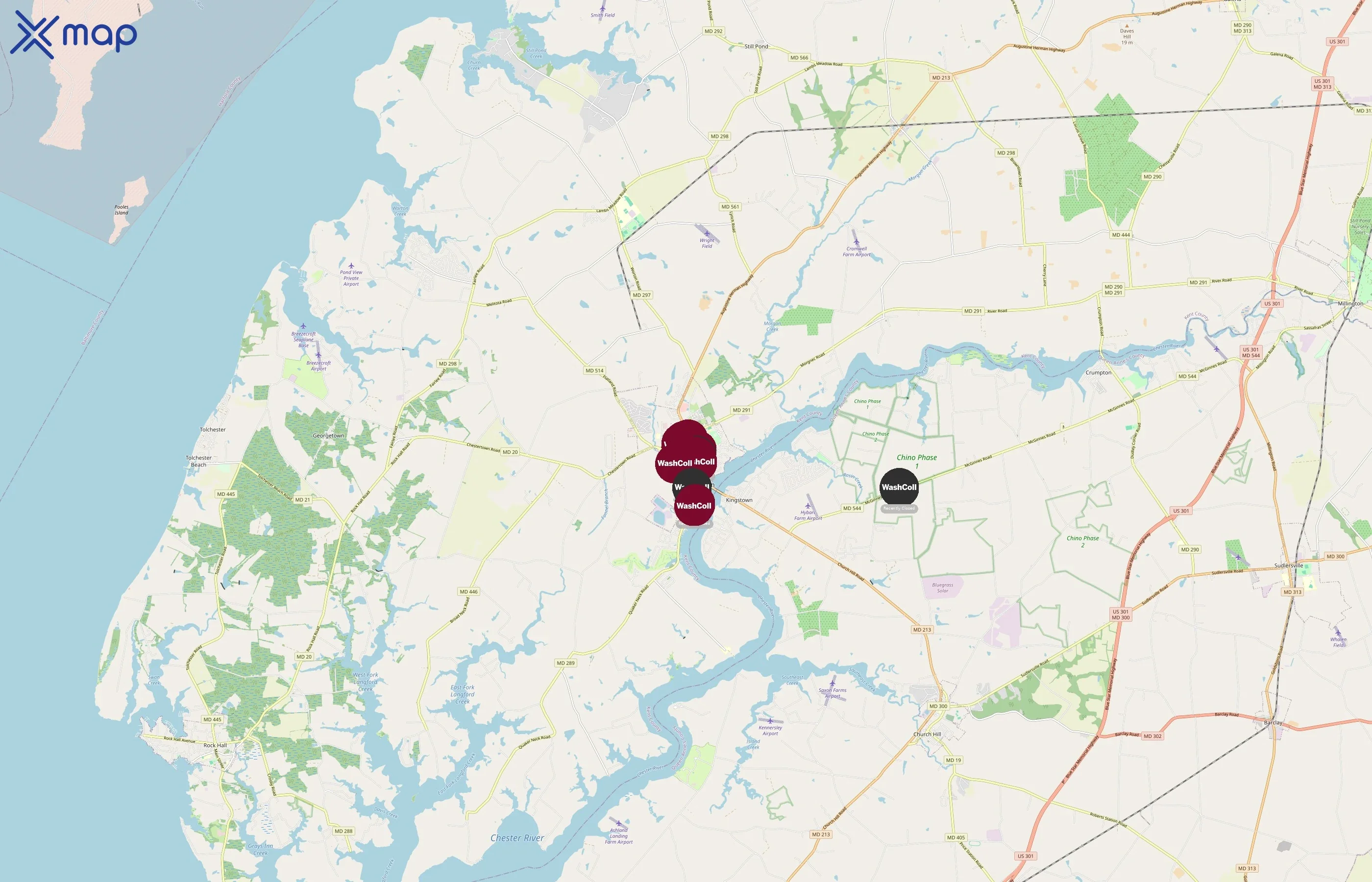 Washington College area coverage
