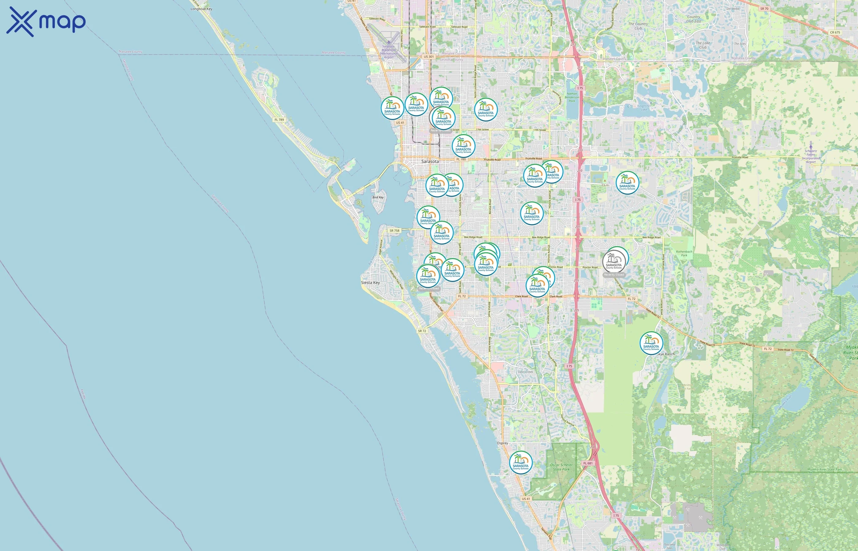 Sarasota County Schools area coverage