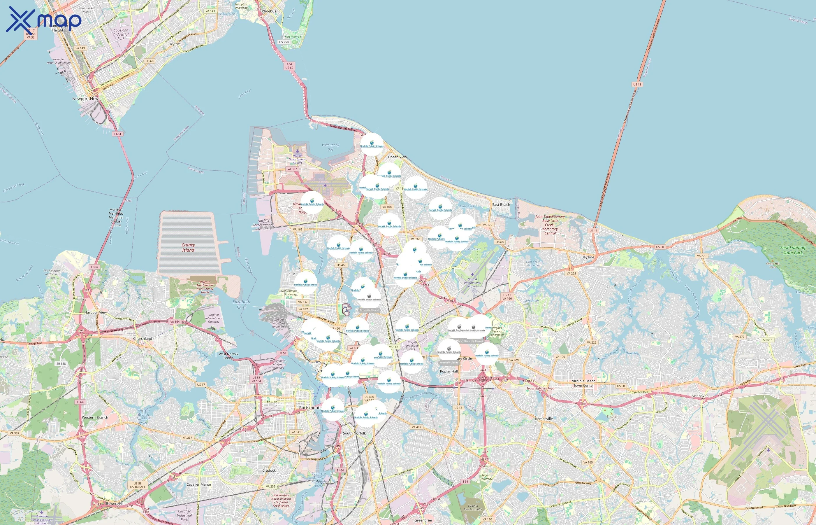 Norfolk Public Schools area coverage