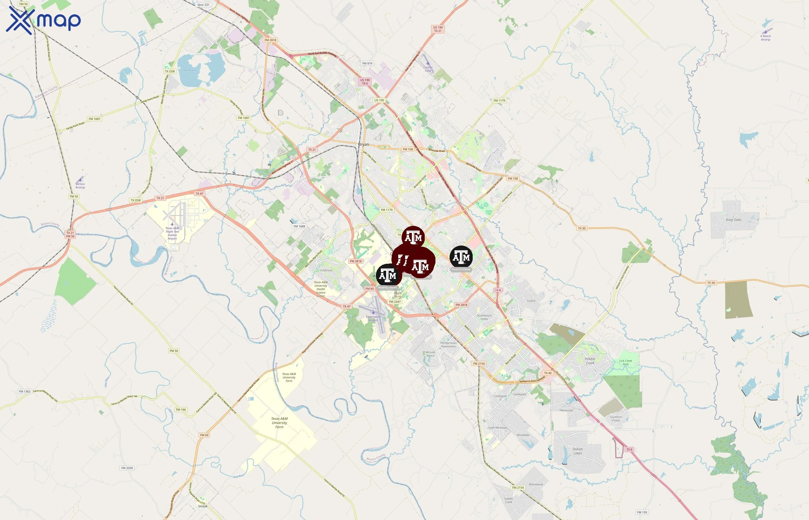 Texas A&M University Residence Life area coverage