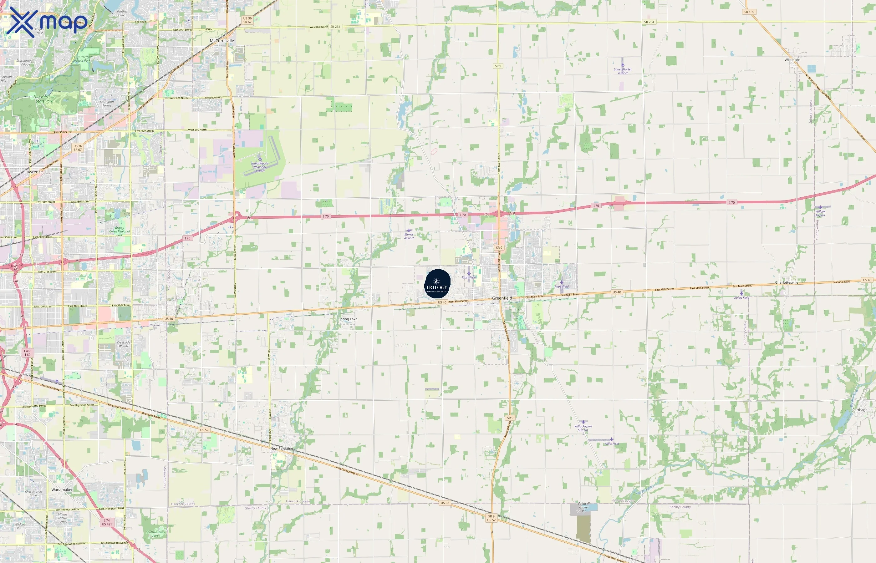Trilogy Health Services area coverage