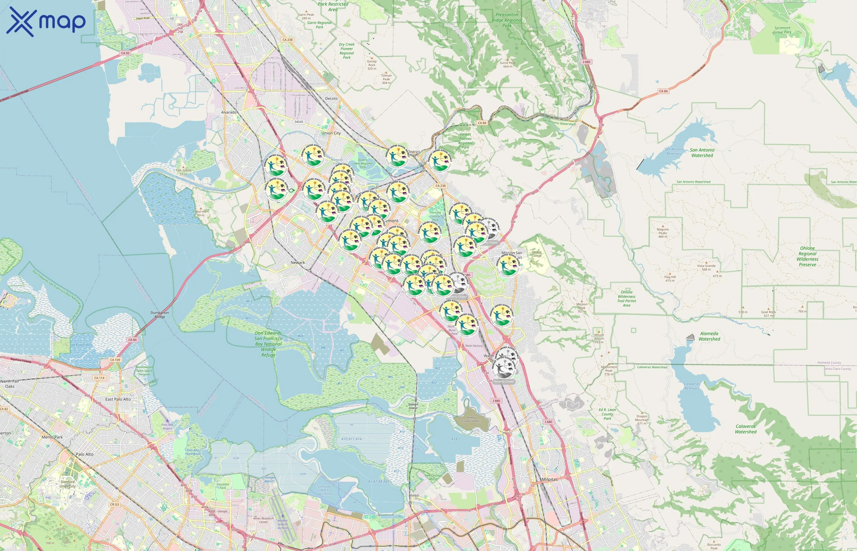 Fremont Unified School District area coverage