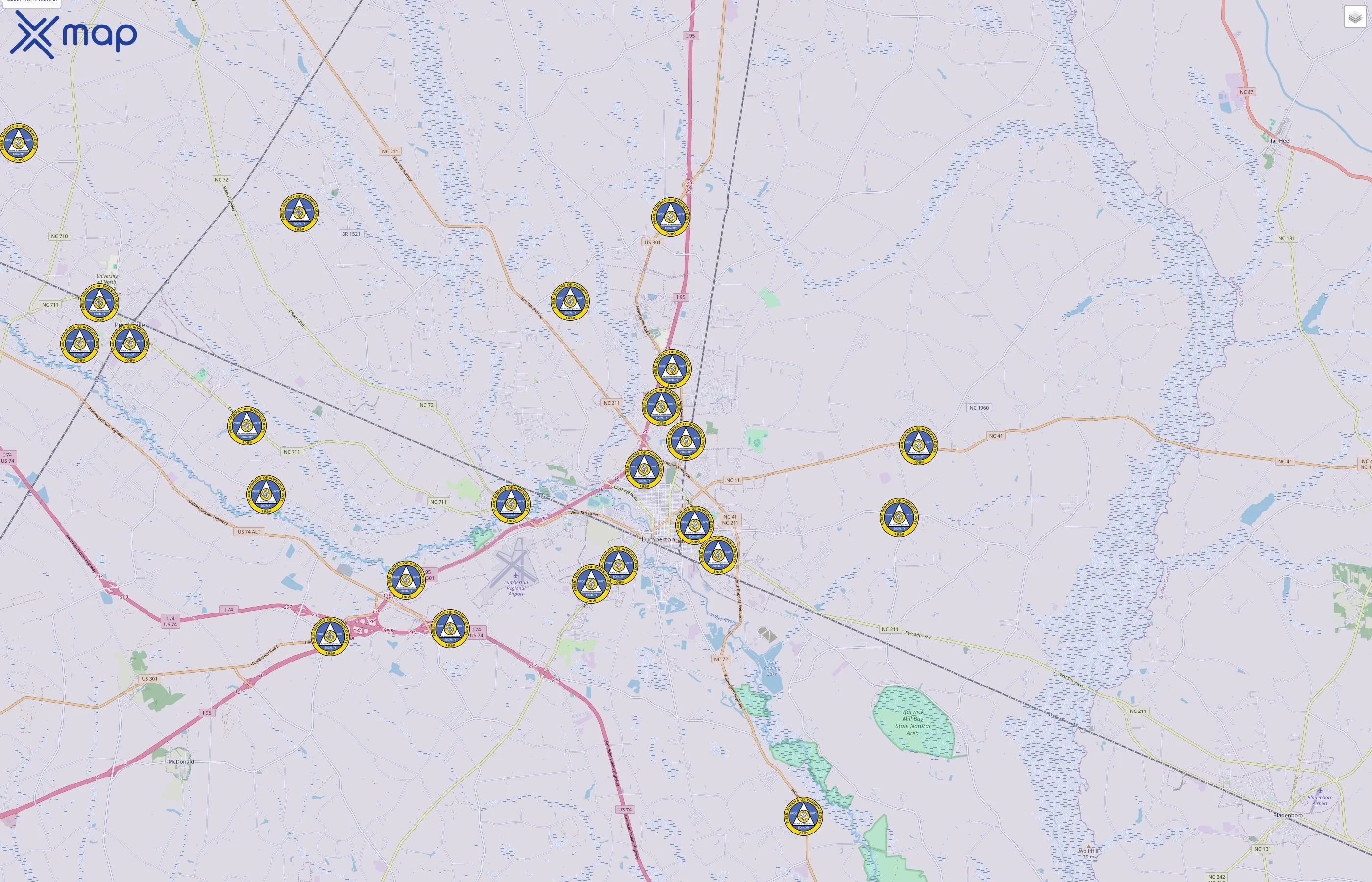 Public Schools of Robeson County traffic data