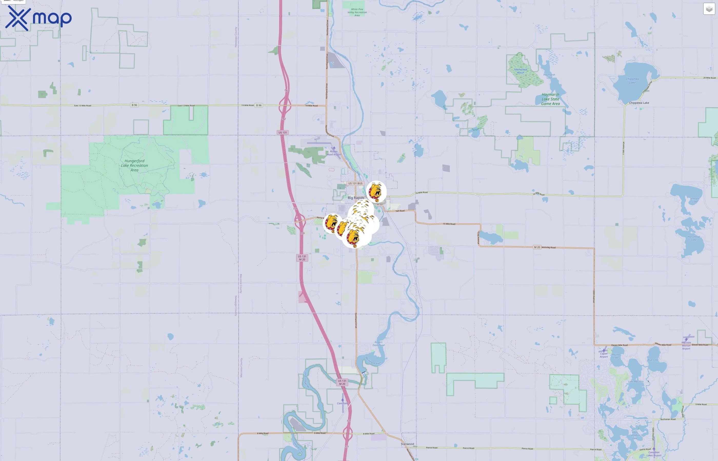 Ferris State University traffic data