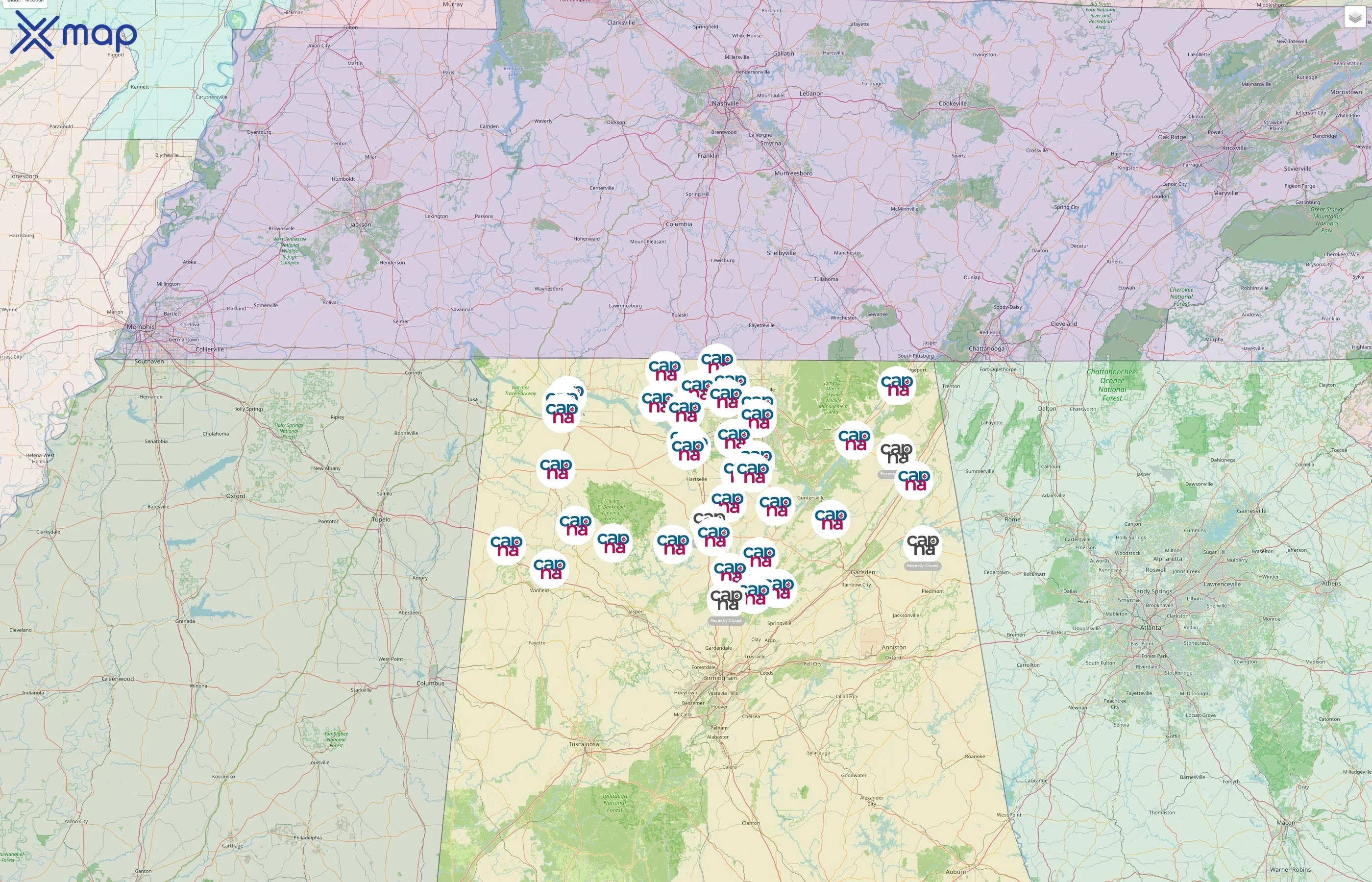 Community Action Partnership of North Alabama street hotspots