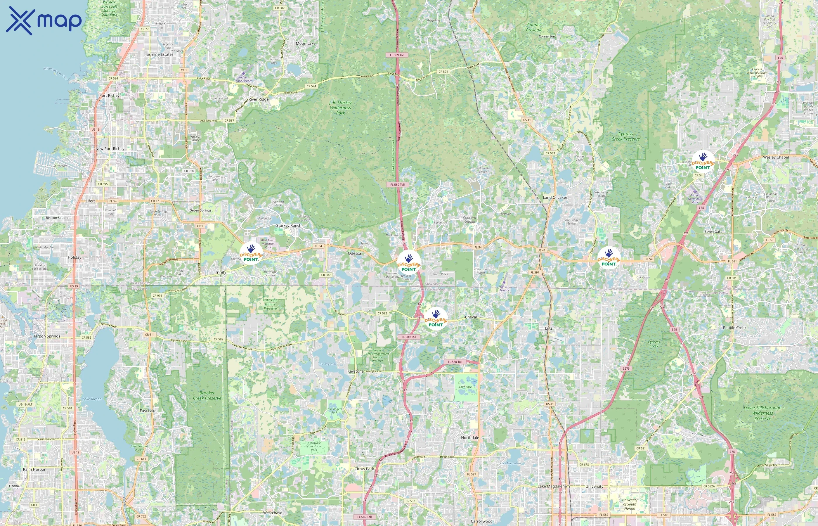 Discovery Point area coverage