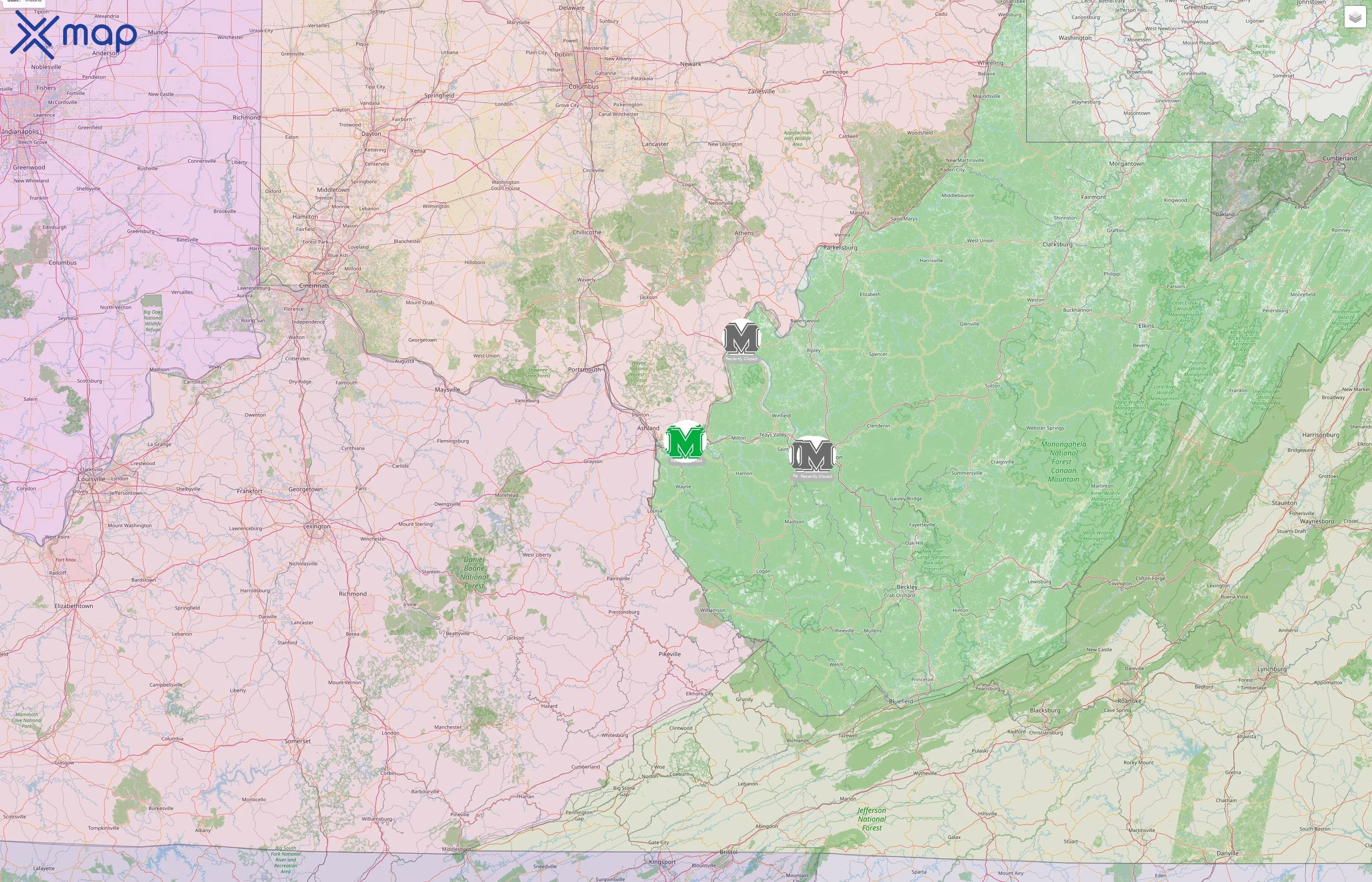Marshall University street hotspots