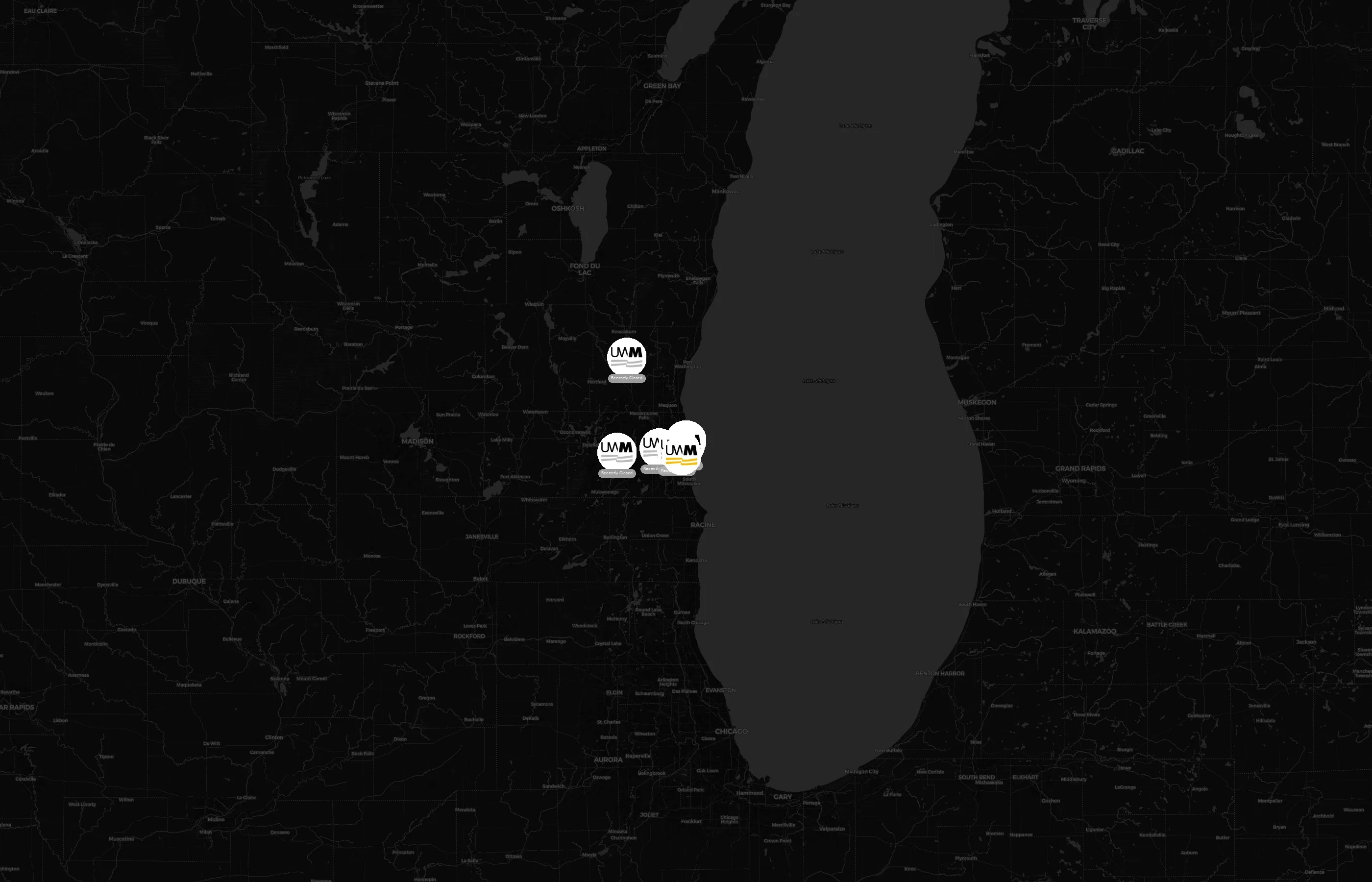 University of Wisconsin-Milwaukee city distribution
