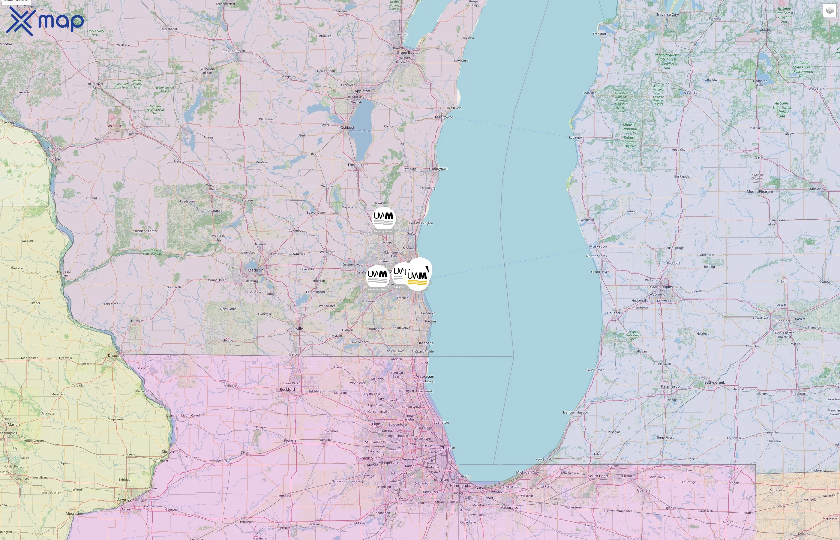 University of Wisconsin-Milwaukee street hotspots