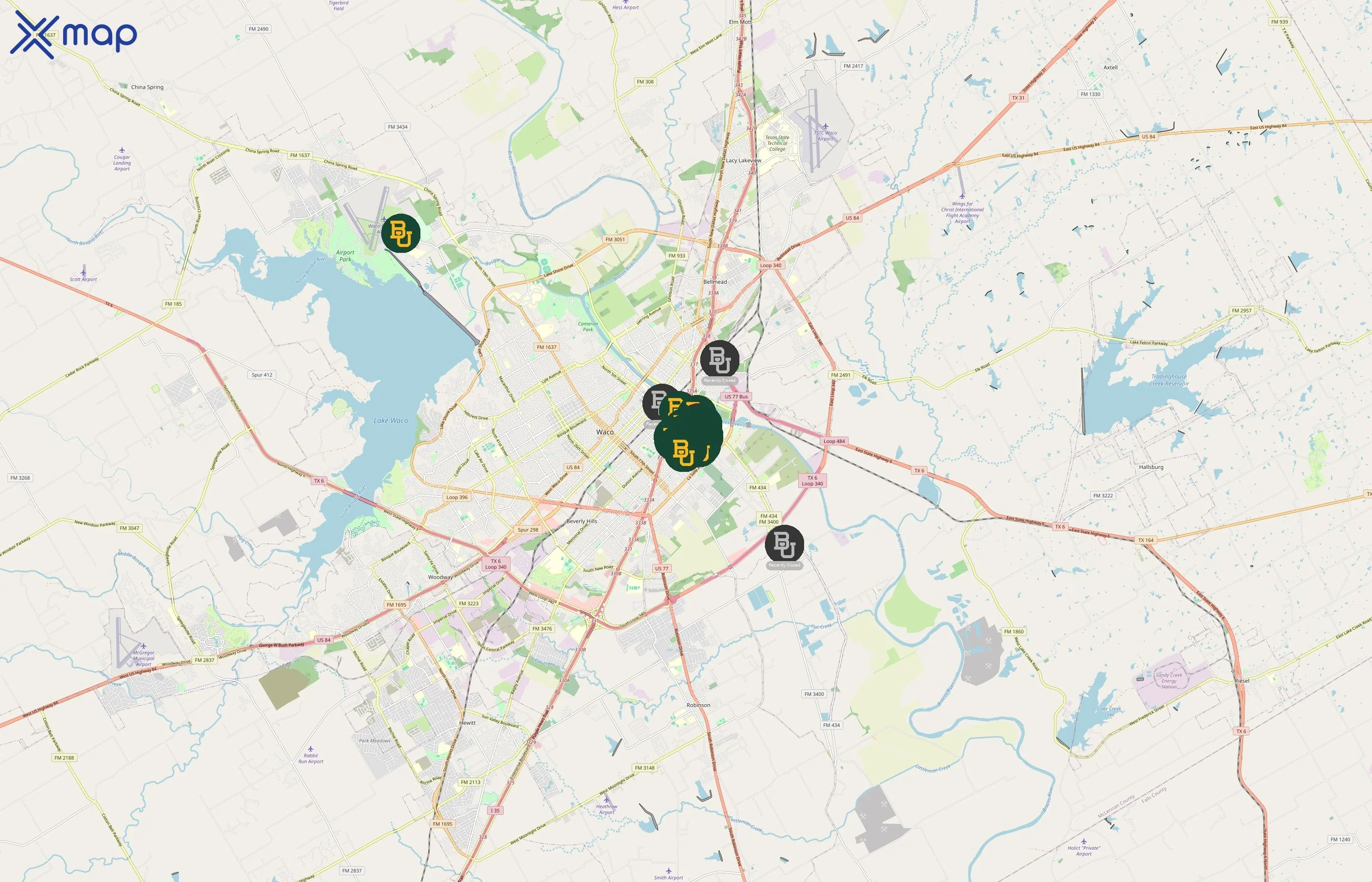 Baylor University area coverage