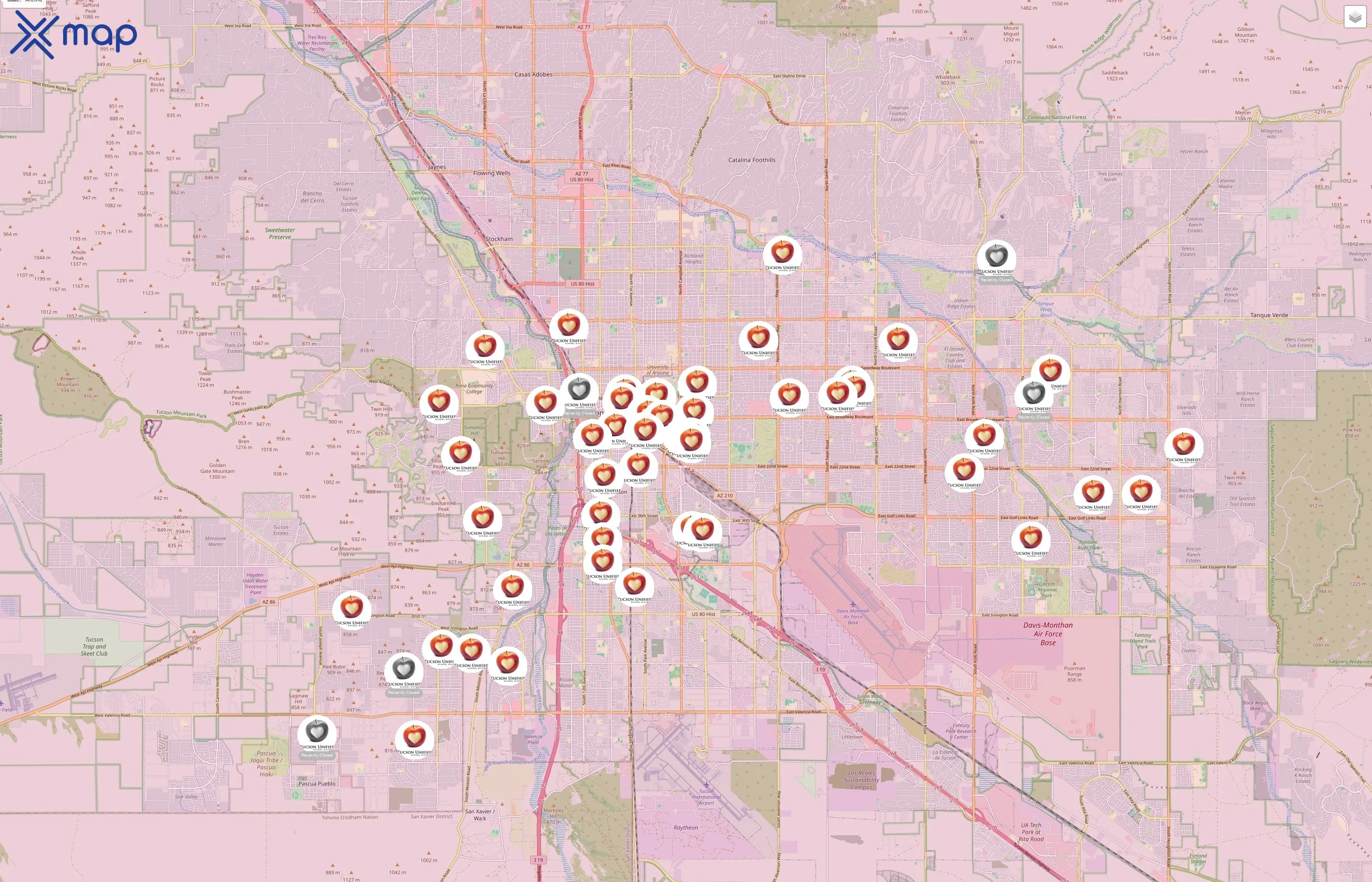 Tucson Unified School District traffic data