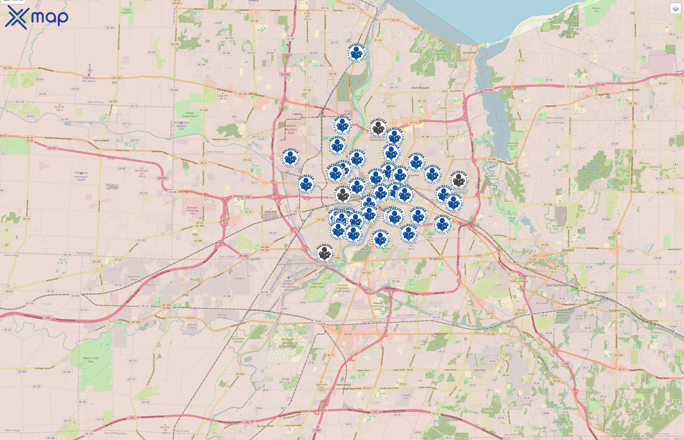 Rochester City School District traffic data