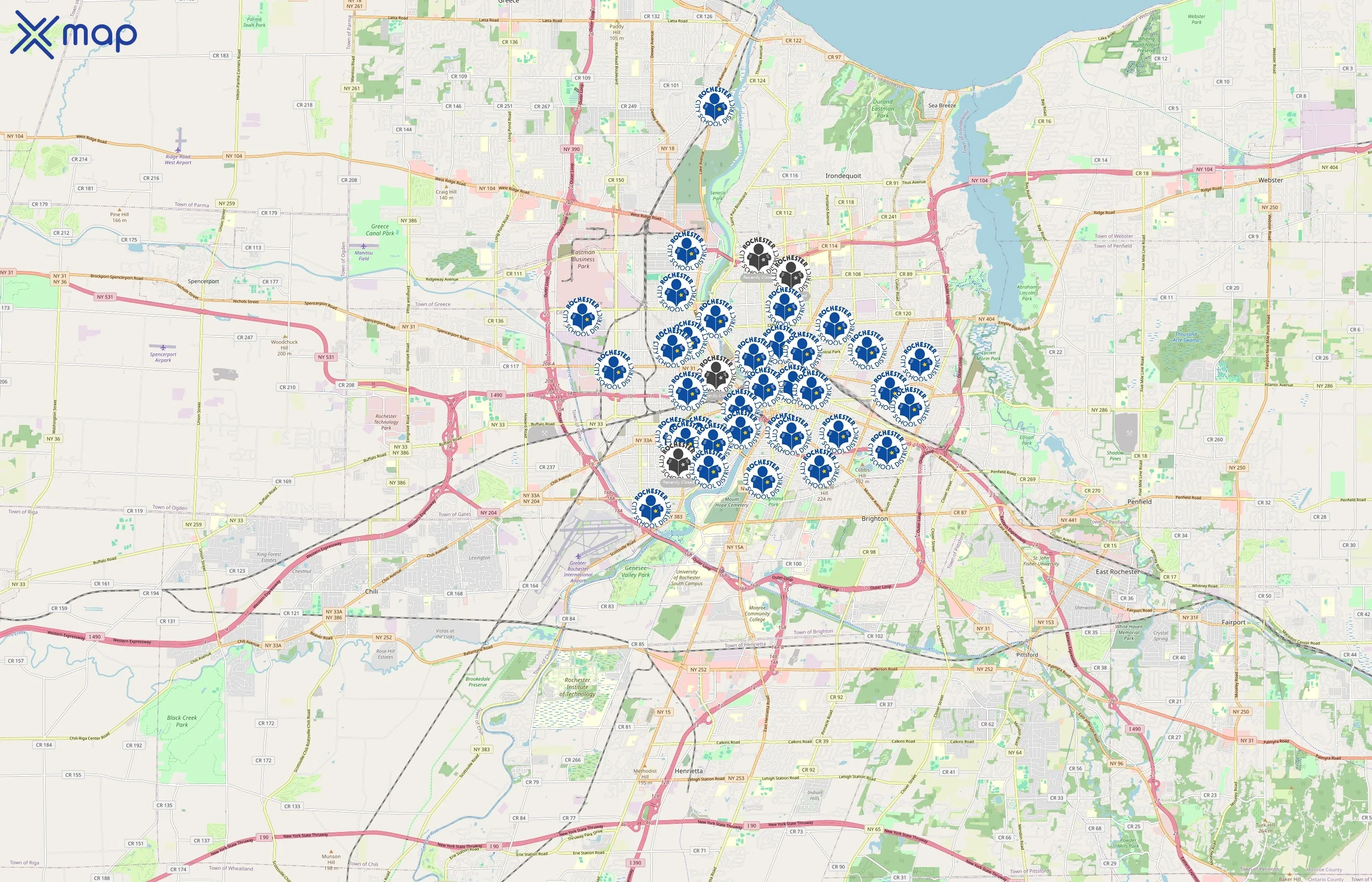 Rochester City School District area coverage