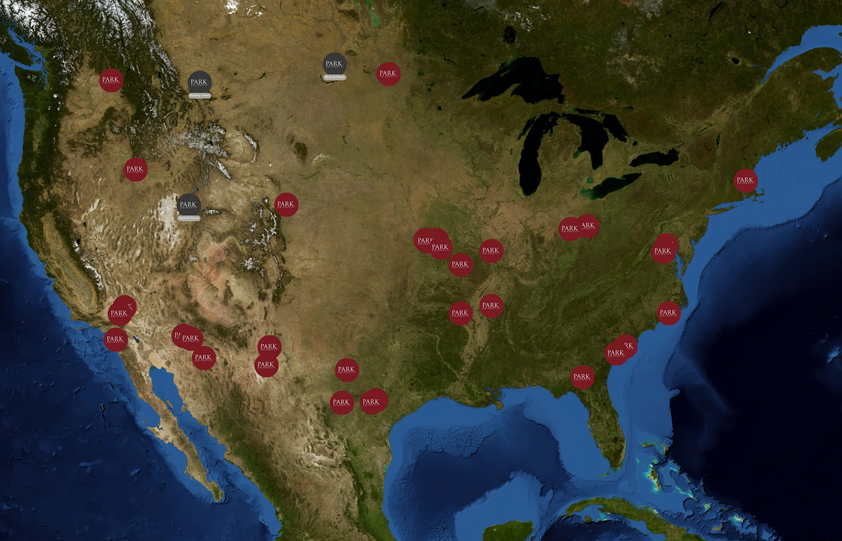 Park University state distribution