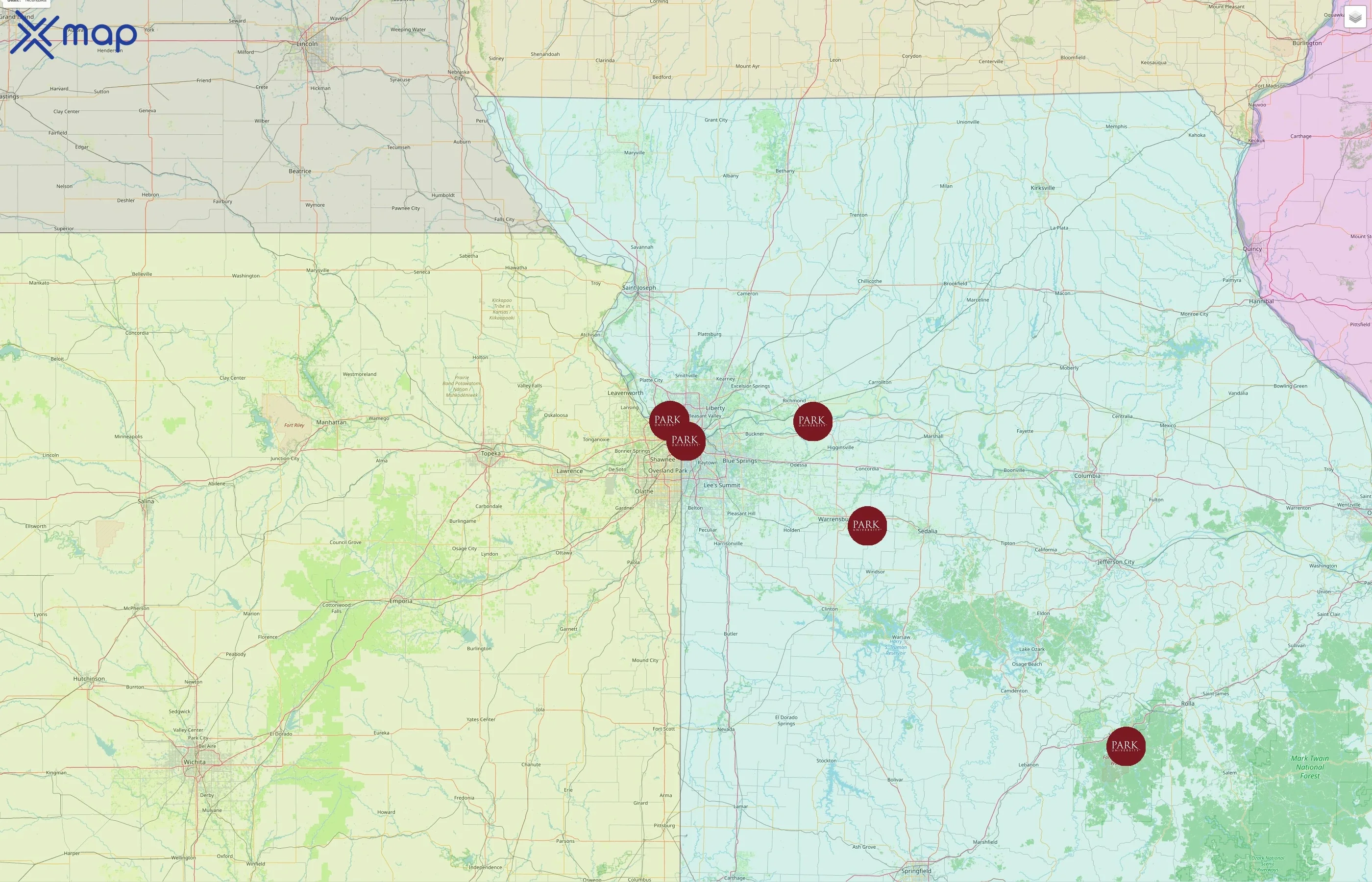 Park University street hotspots
