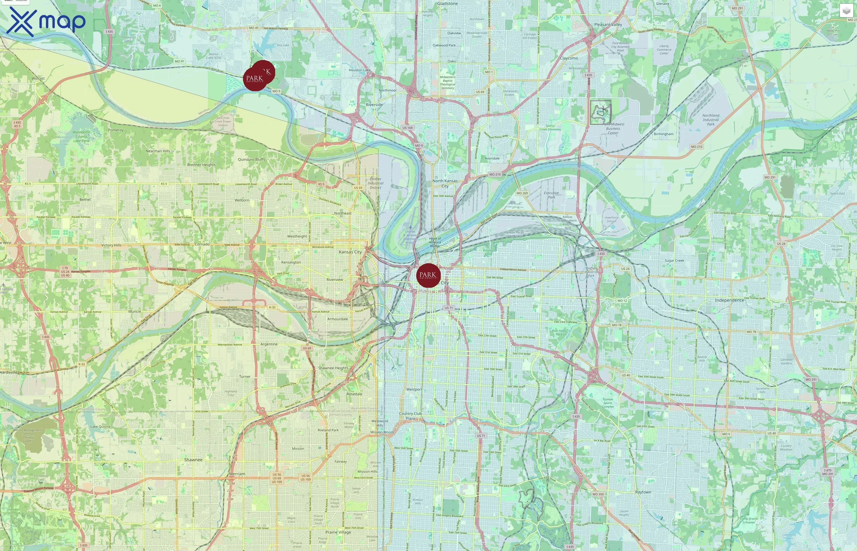 Park University traffic data