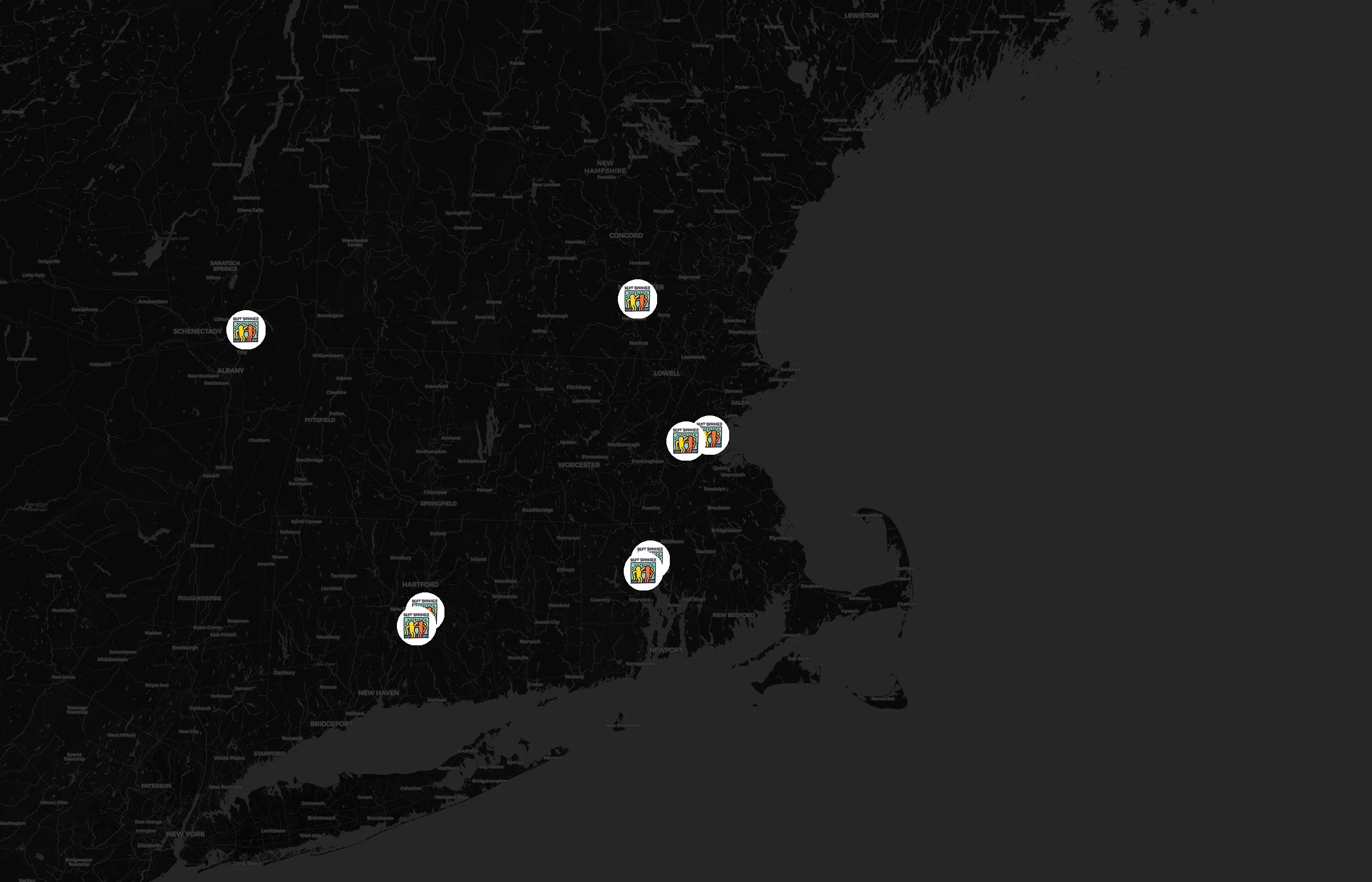 Best Buddies city distribution