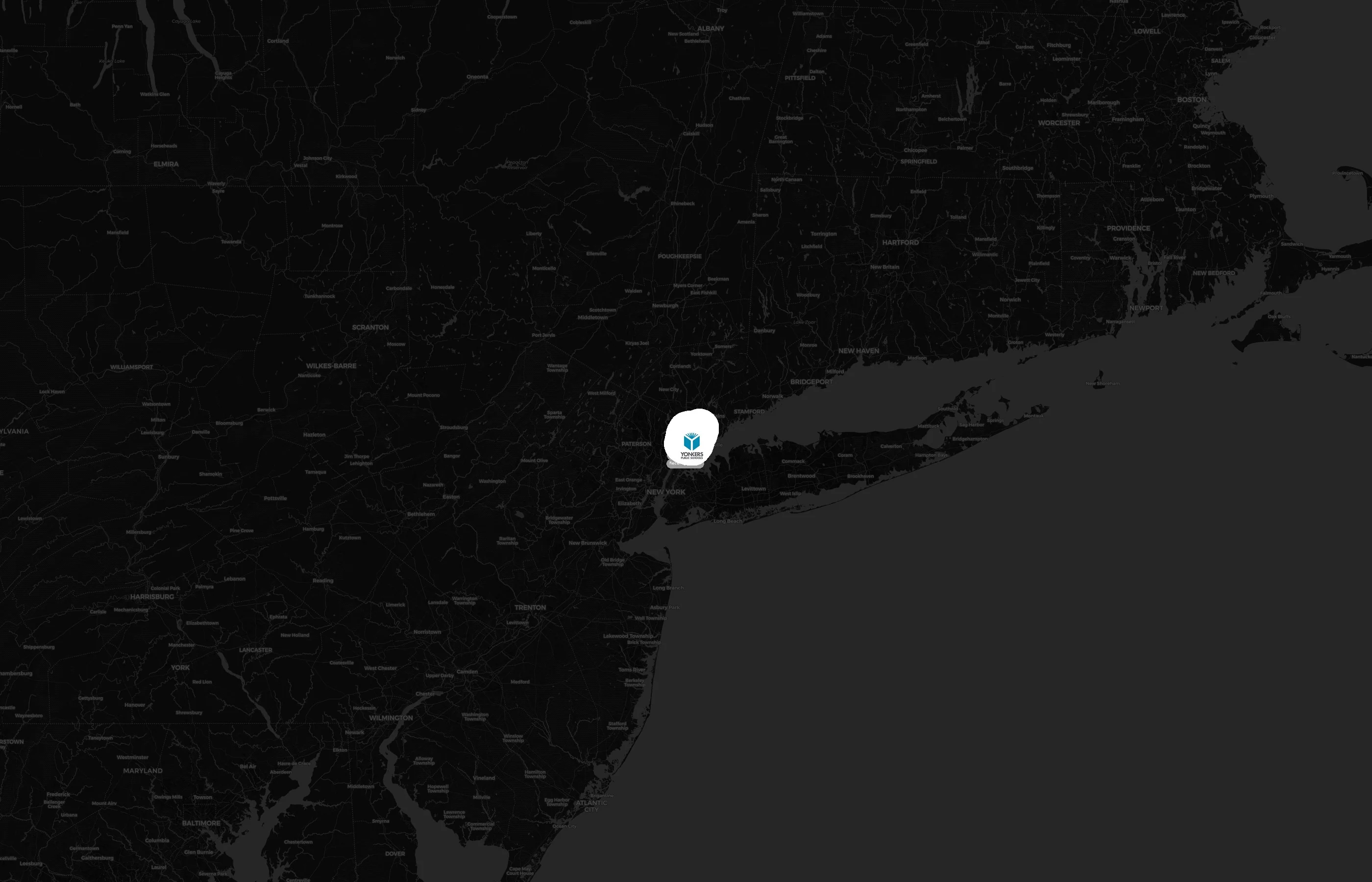 Yonkers Public Schools city distribution