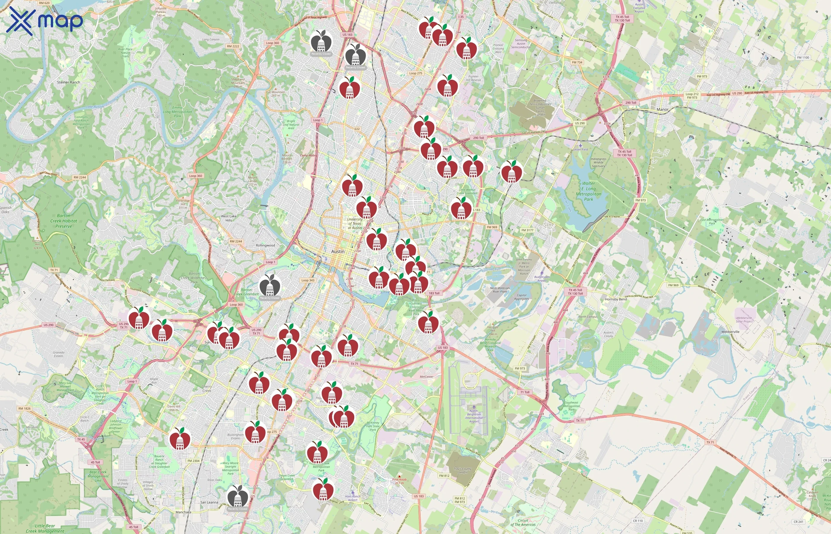 Austin Independent School District area coverage
