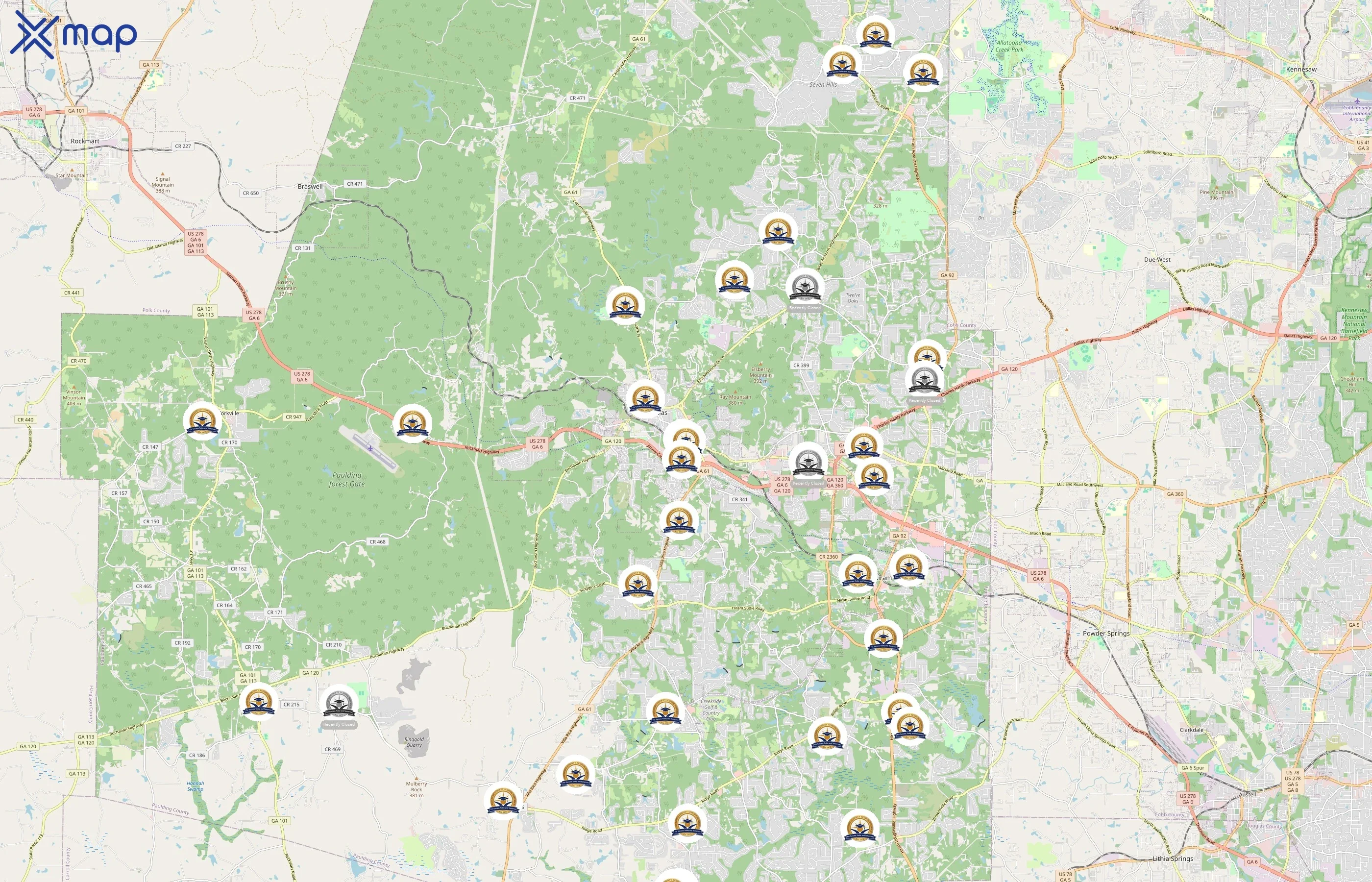 Paulding County School District area coverage