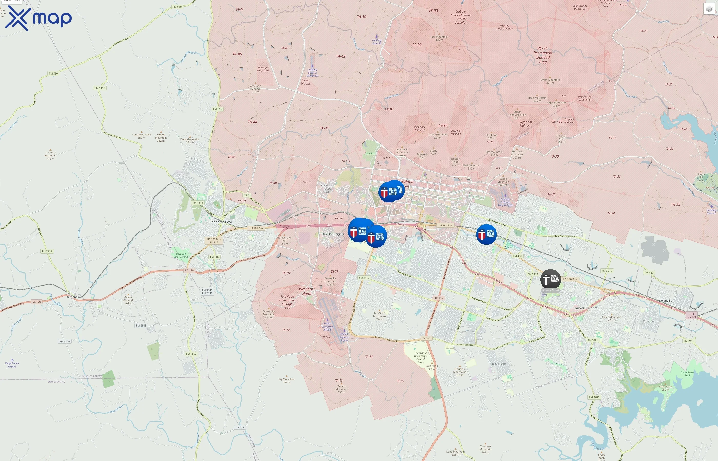 Central Texas College traffic data