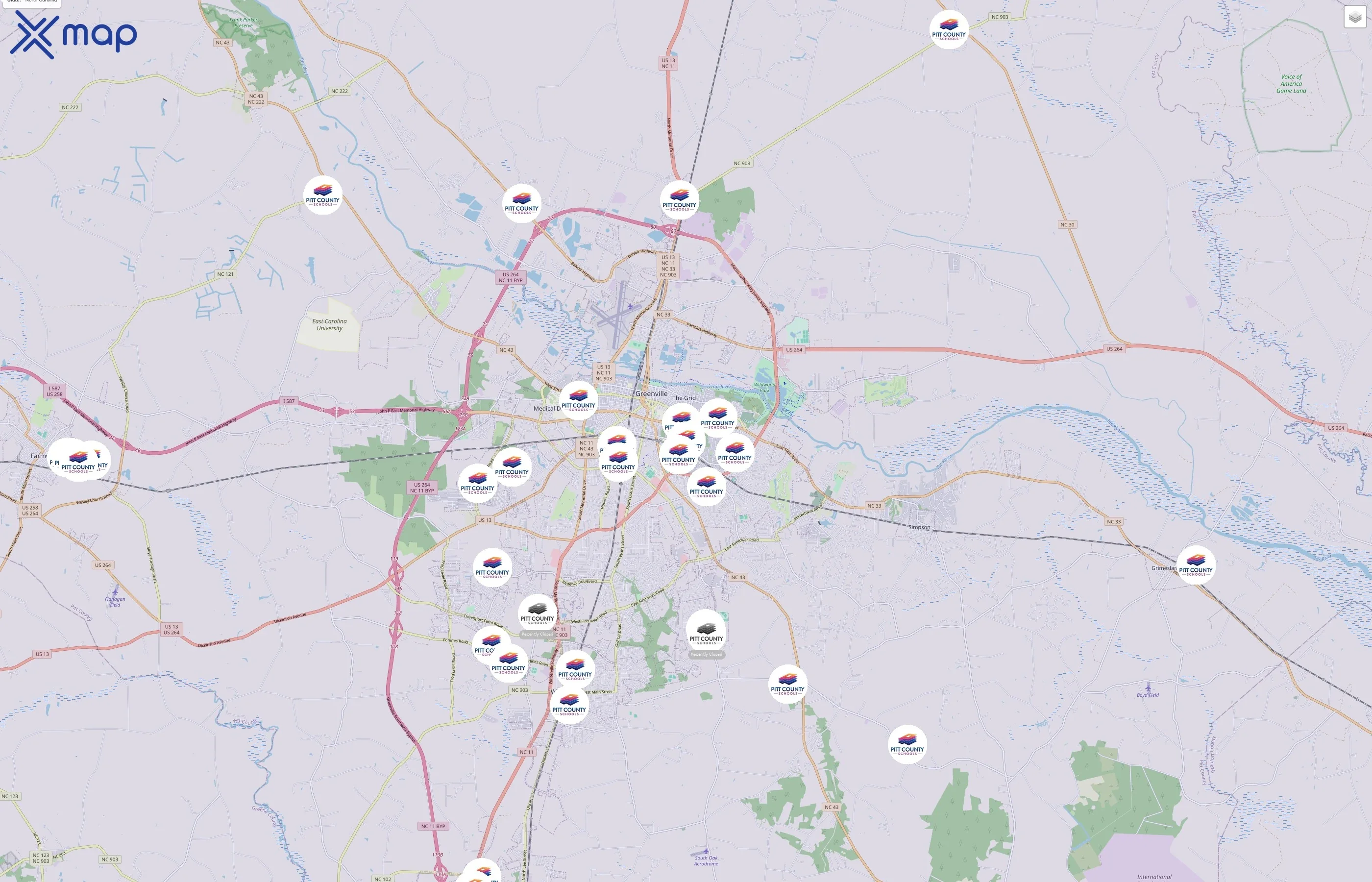 Pitt County Schools traffic data