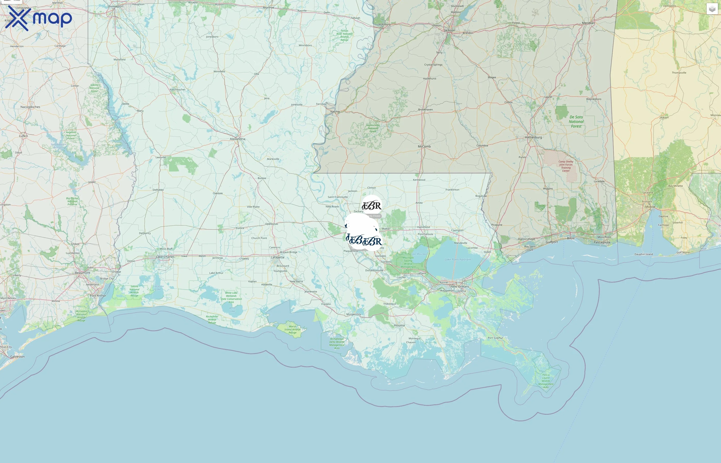 East Baton Rouge Parish School System street hotspots