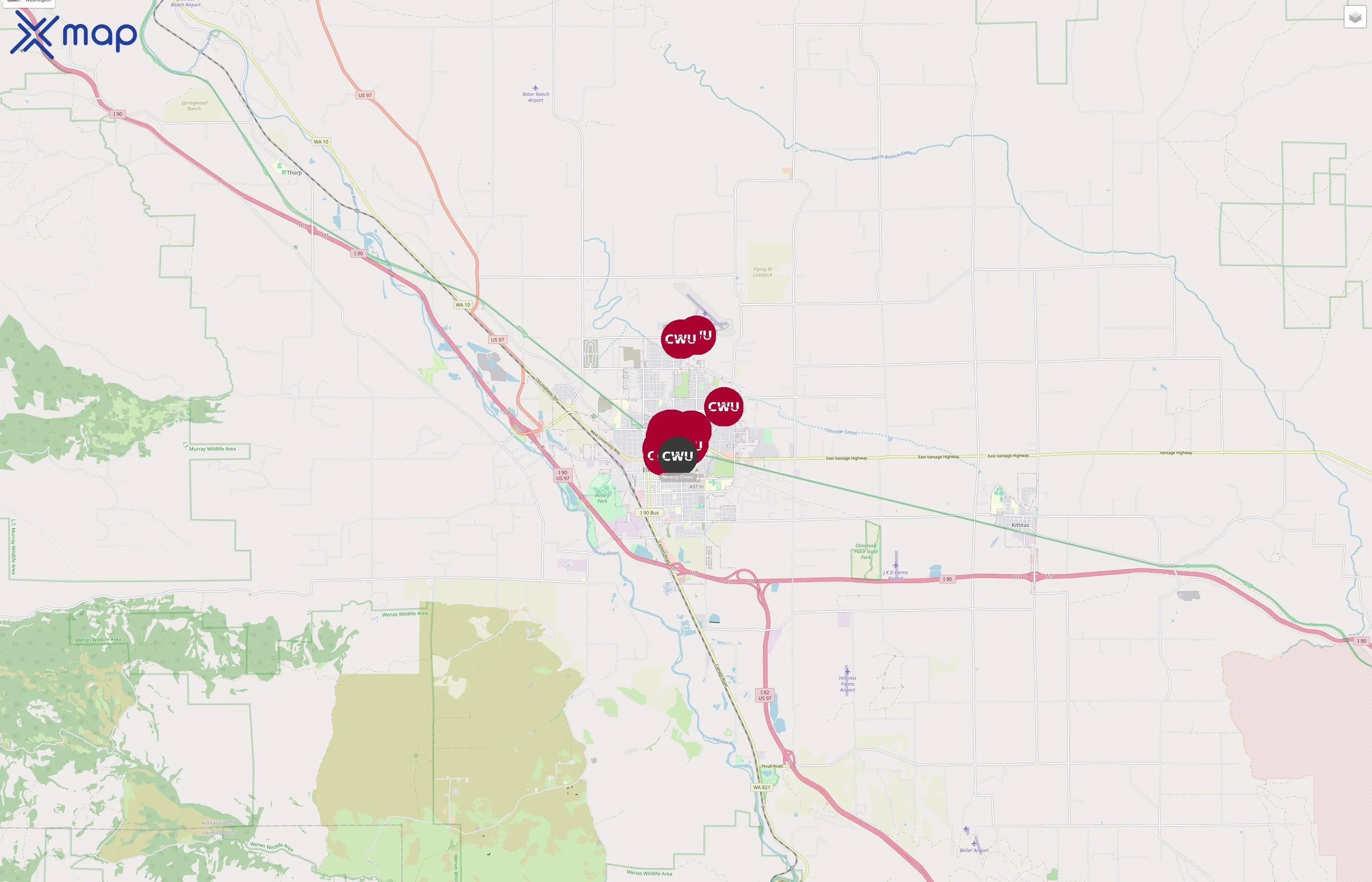 Central Washington University traffic data