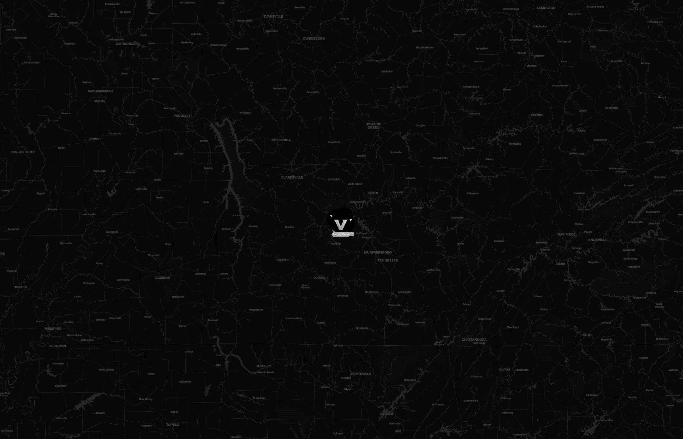 Vanderbilt University city distribution