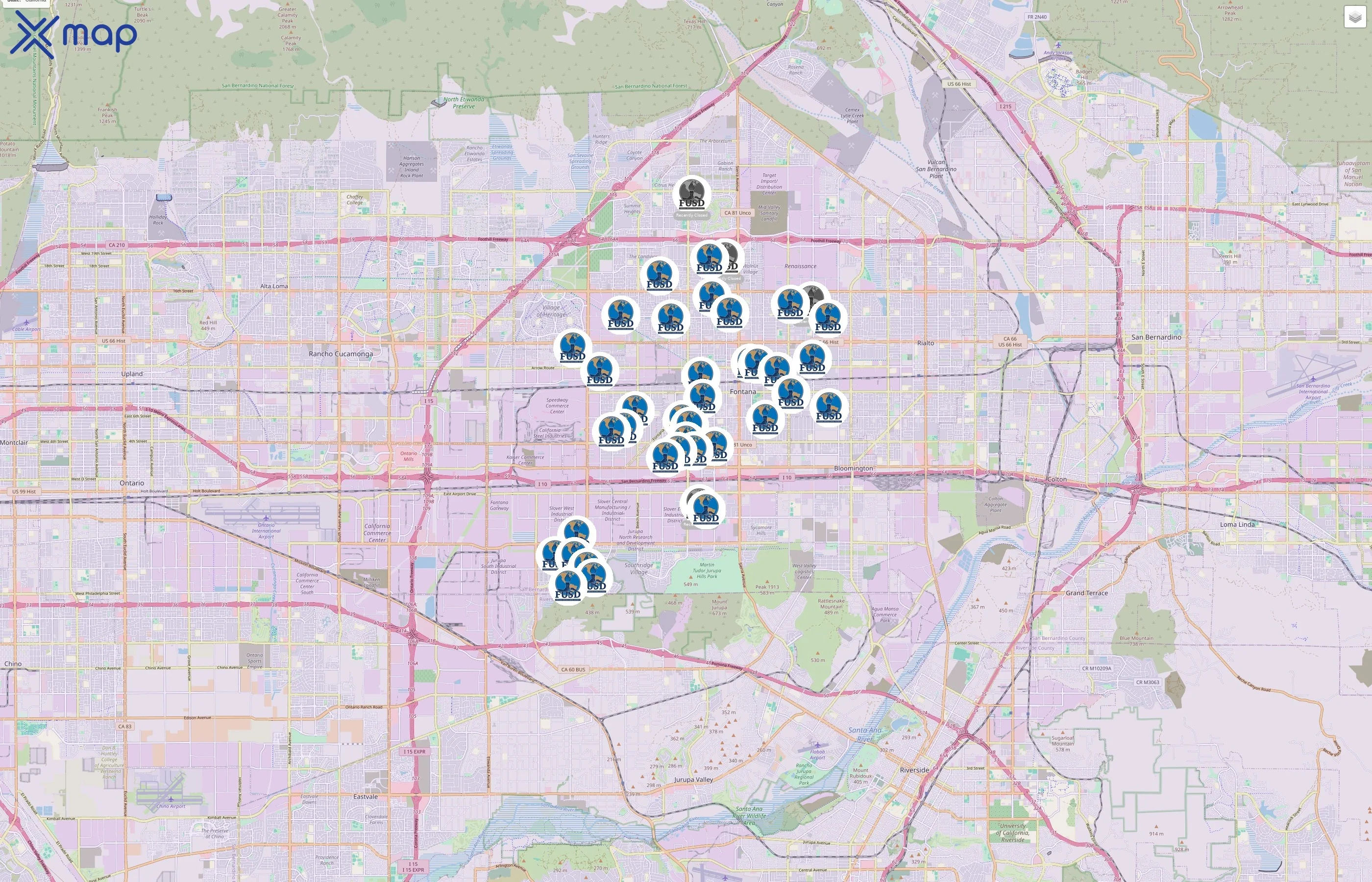 Fontana Unified School District traffic data