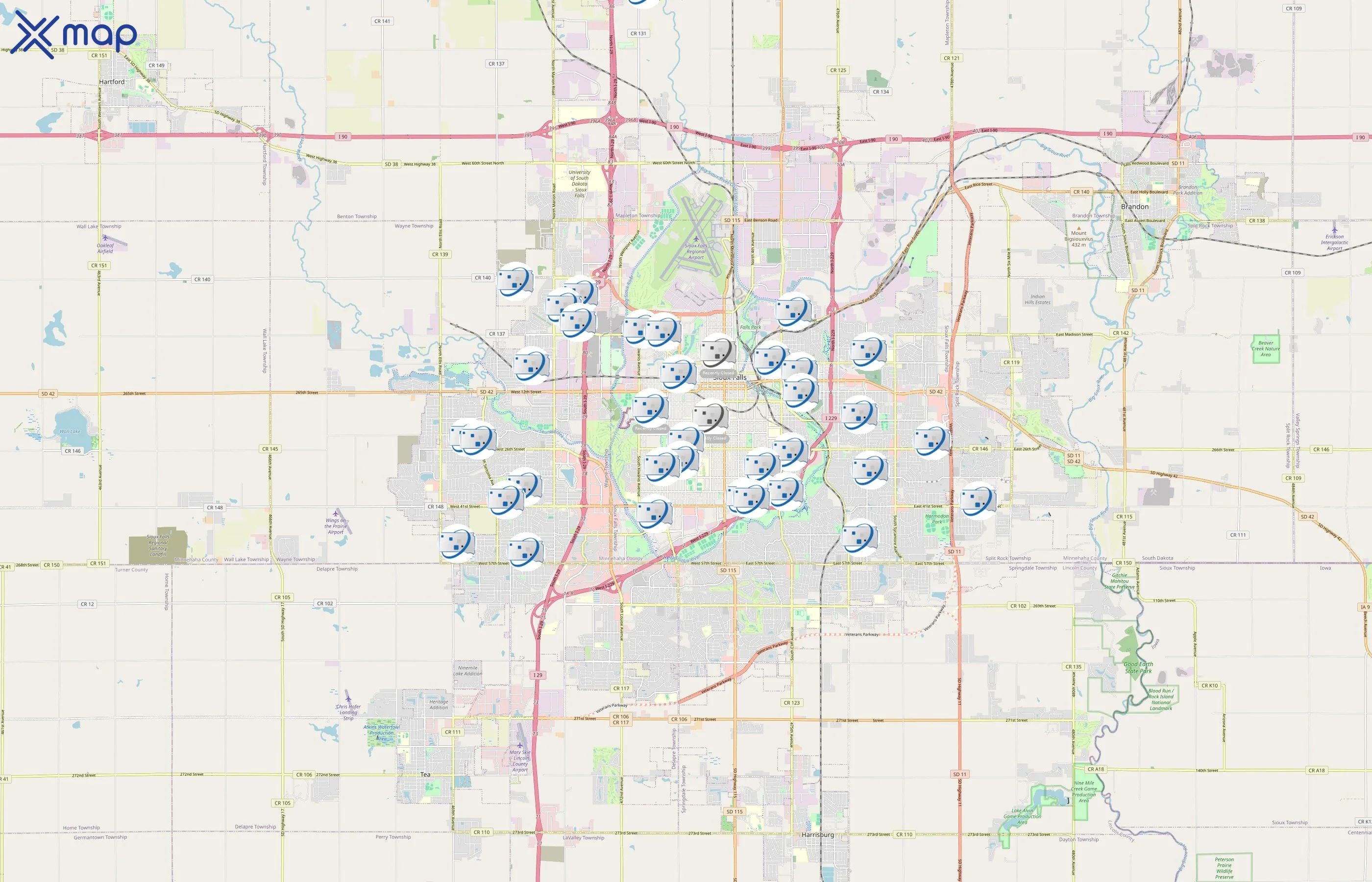 Sioux Falls School District area coverage