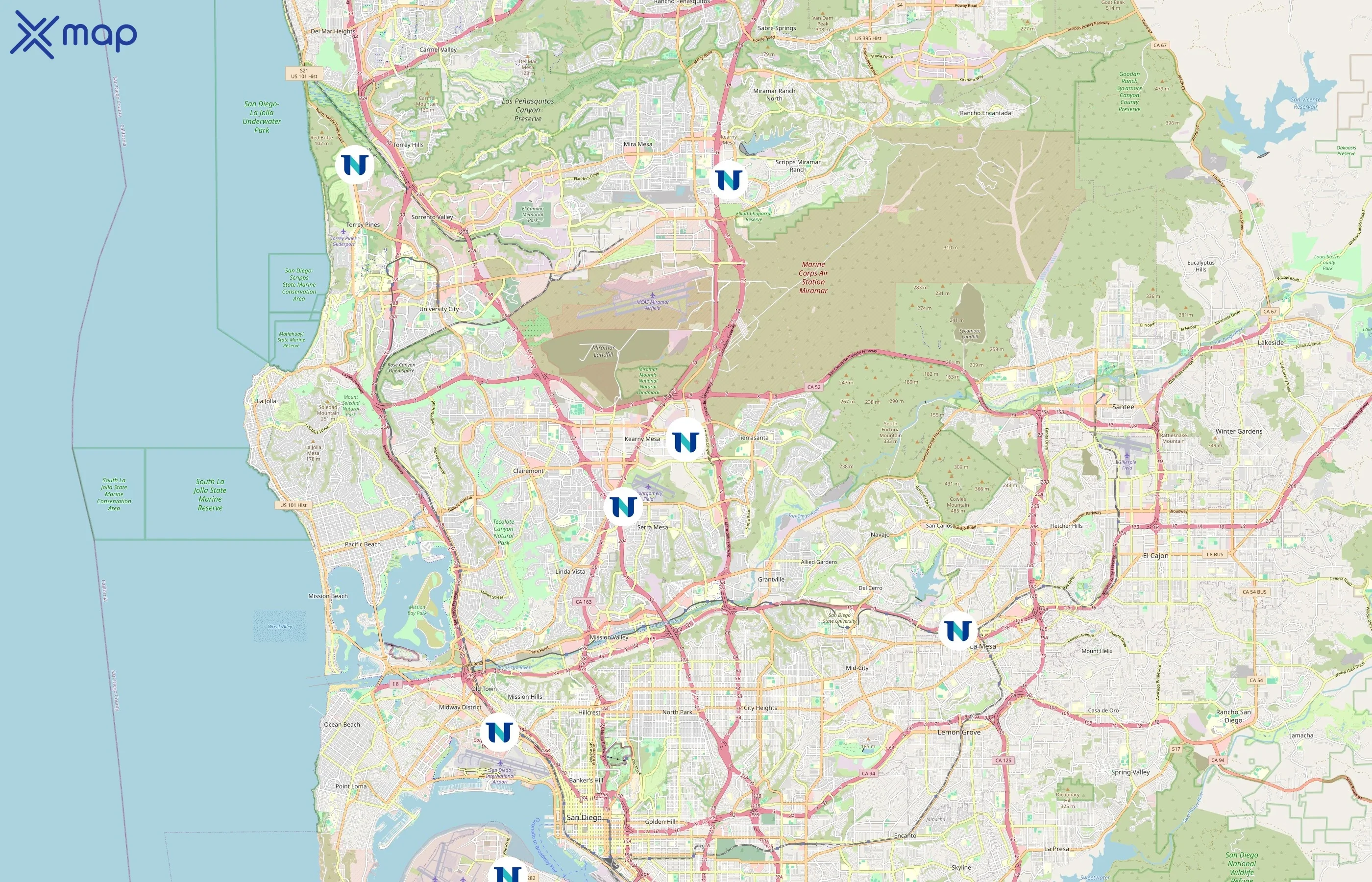 National University area coverage